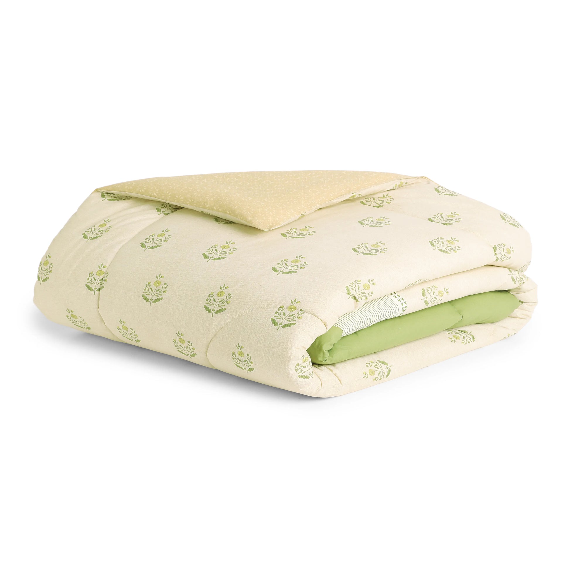 Chippa Lane 100% 120GSM Cotton Comforter Indian Moss / Single
