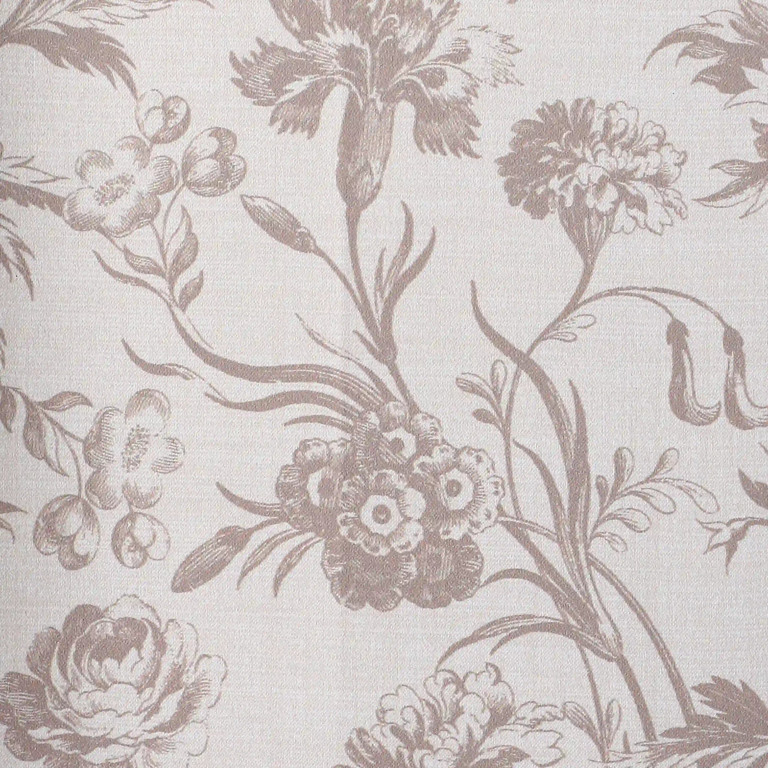 Bloomshire Classic Set Of 2 Printed Readymade Curtains | Shadow Bloom Walnut / Door-XL (9ft X 4.4ft)