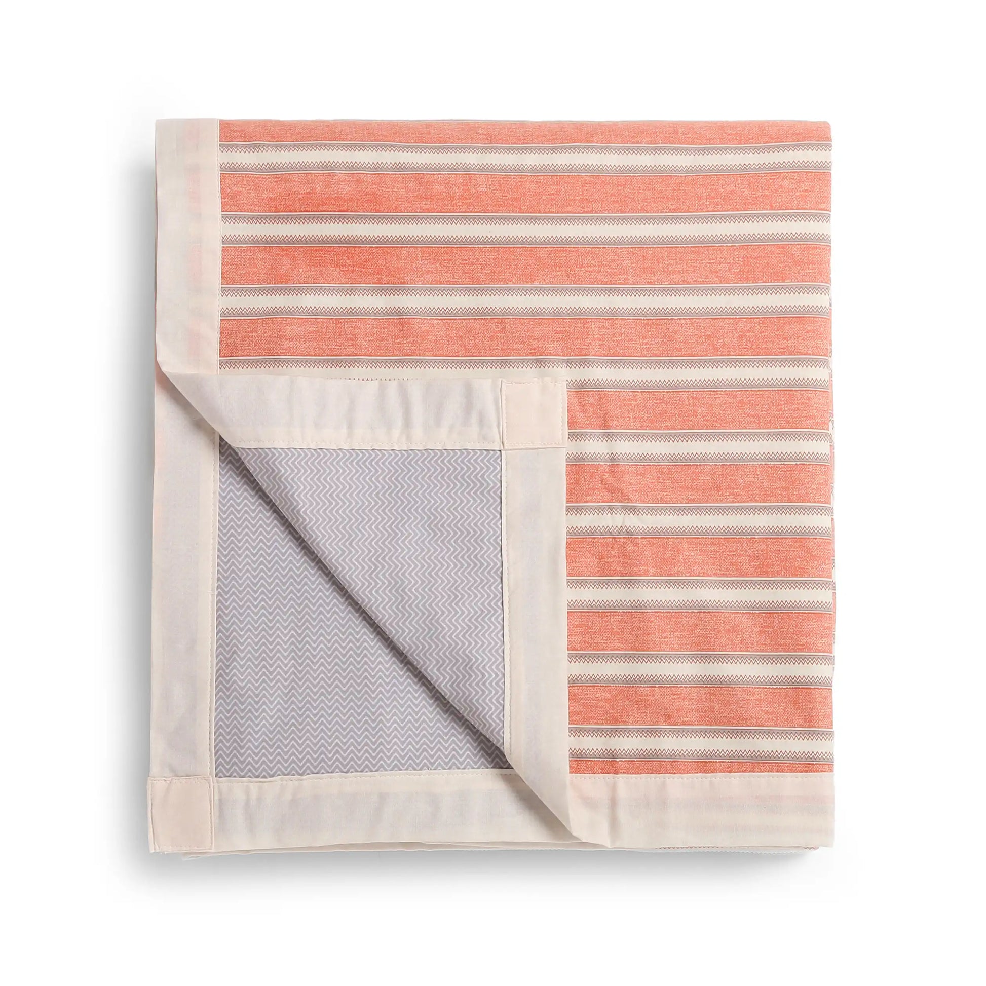 Threadscapes Printed Dohar-Peach Peach / Single