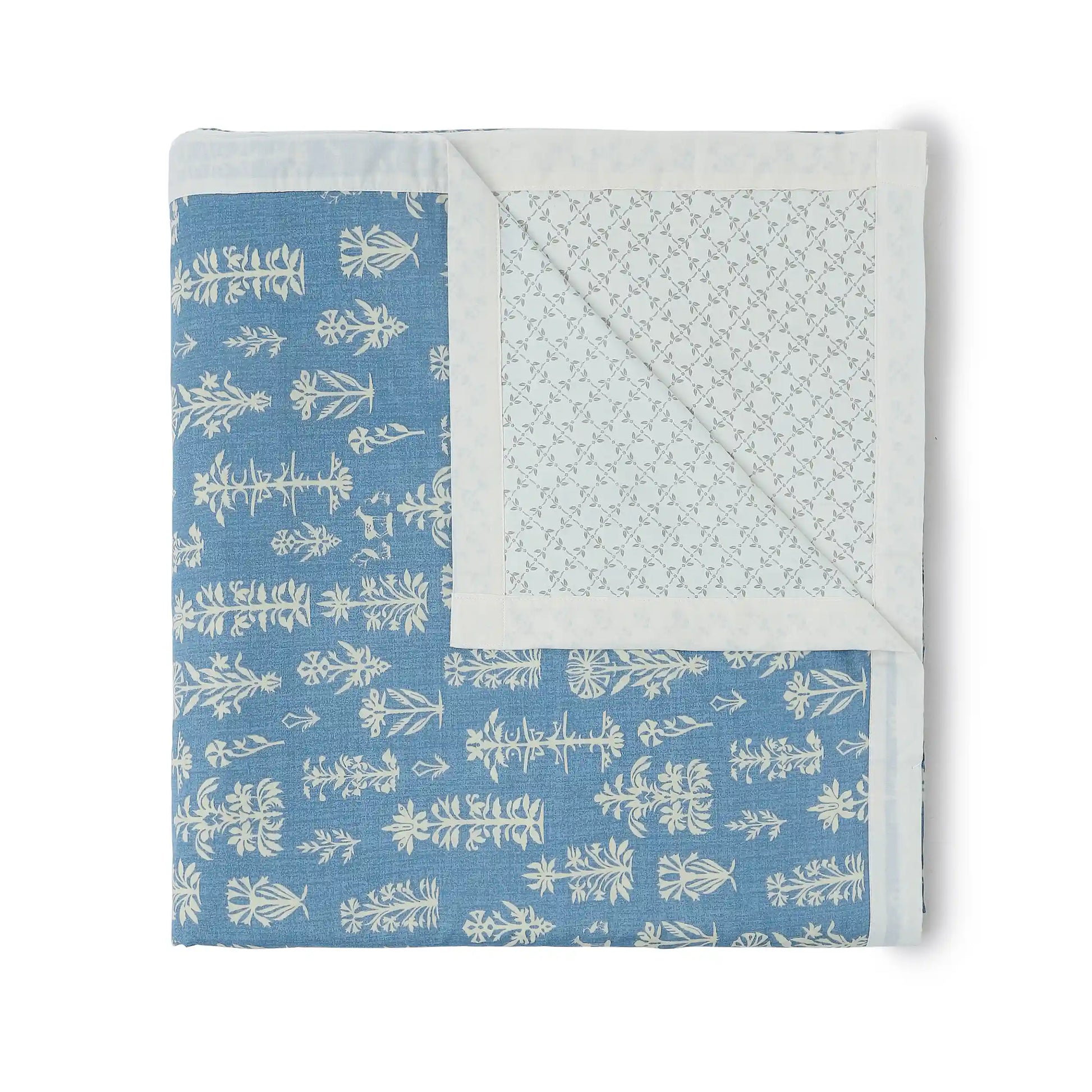 Fergana 100% Cotton Dohar Dark Blue / Single