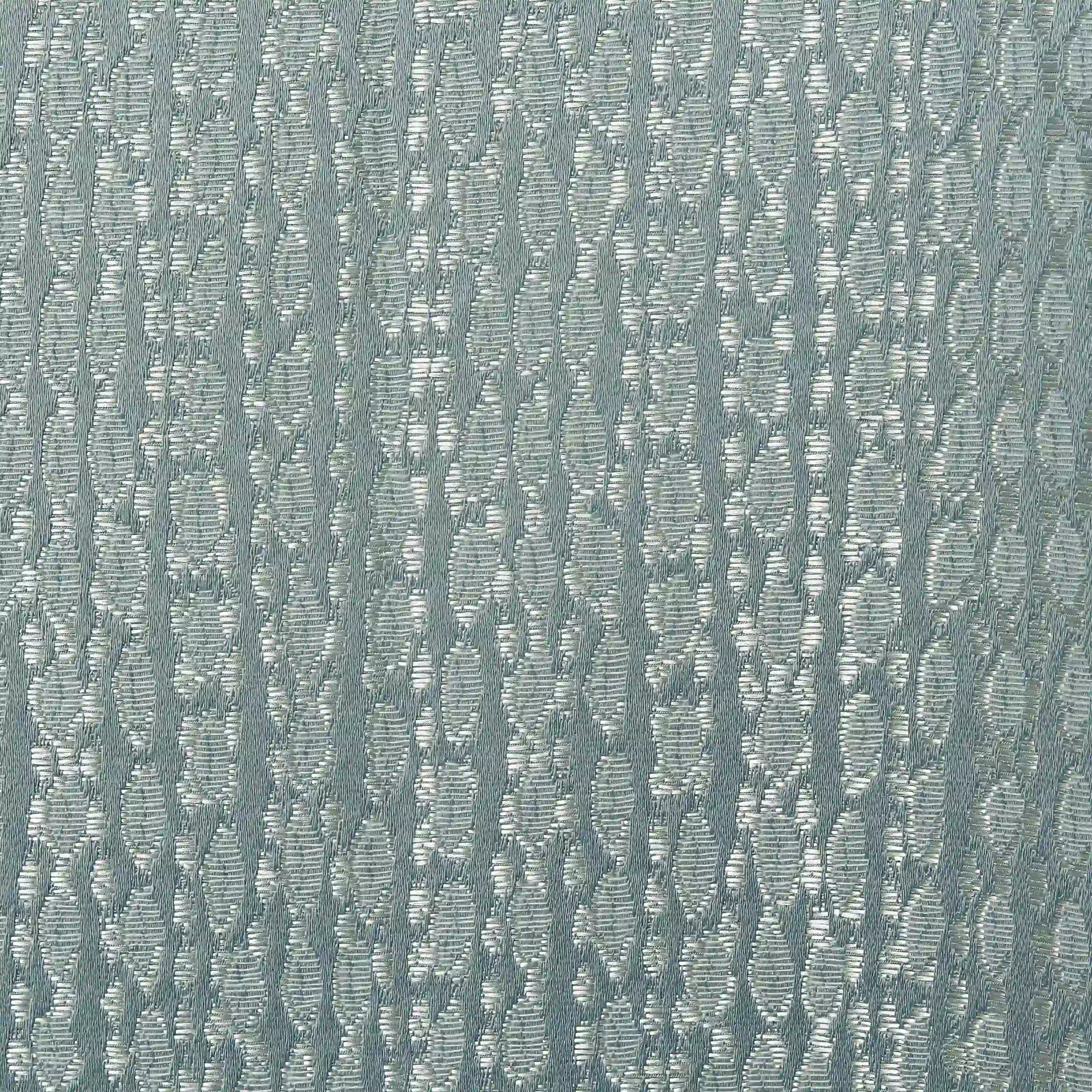De Jacquard - Luxe Set Of 2 Jacquard Readymade Curtains | Natural Imprint Ink Dust / Door (7ft X 4.4ft)