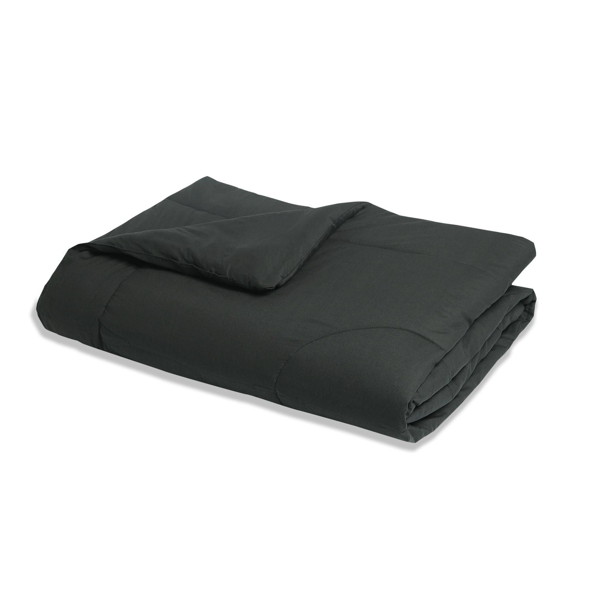 Paleto | Everyday Hues Cotton Solid Dyed 120GSM Comforter-Dark Grey Dark Grey / Single