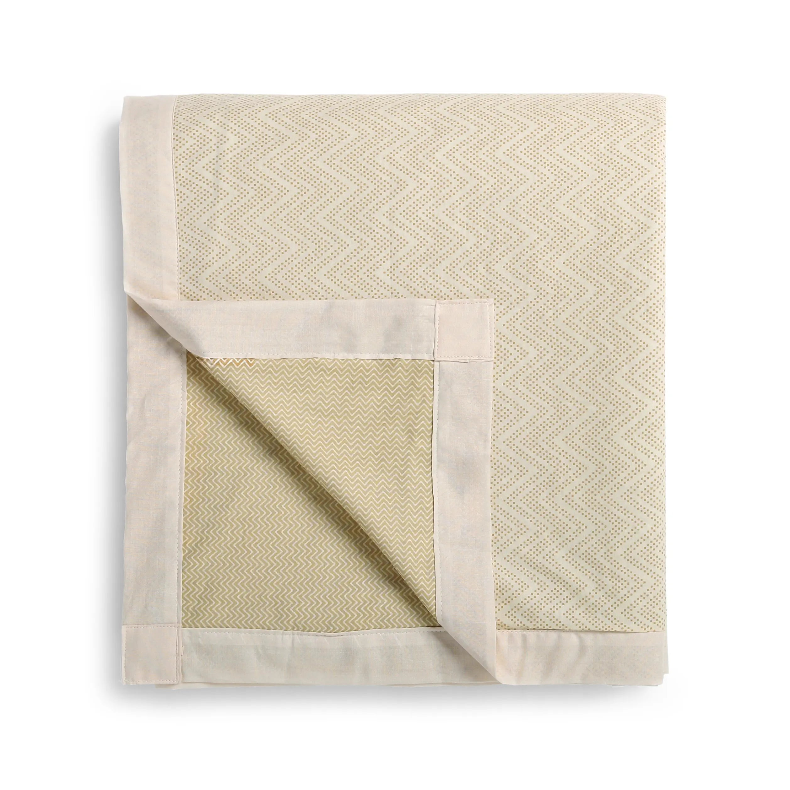 Threadscapes Printed Dohar-Beige Beige / Single