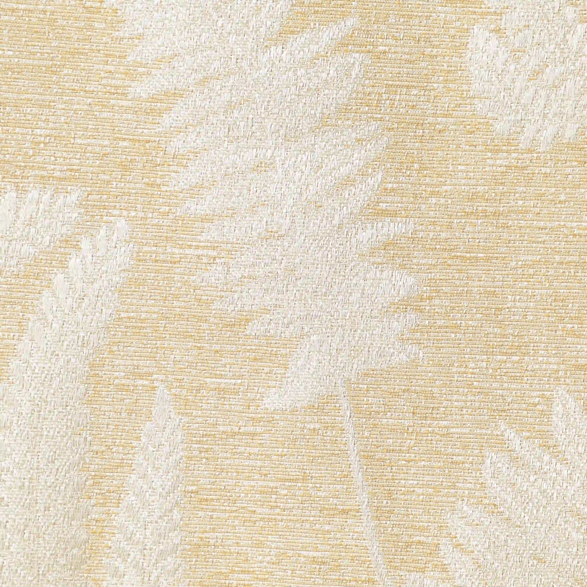 De Jacquard - Classic Set Of 2 Jacquard Readymade Curtains | Tropical Whisper Caramel / Door (7ft X 4.4ft)
