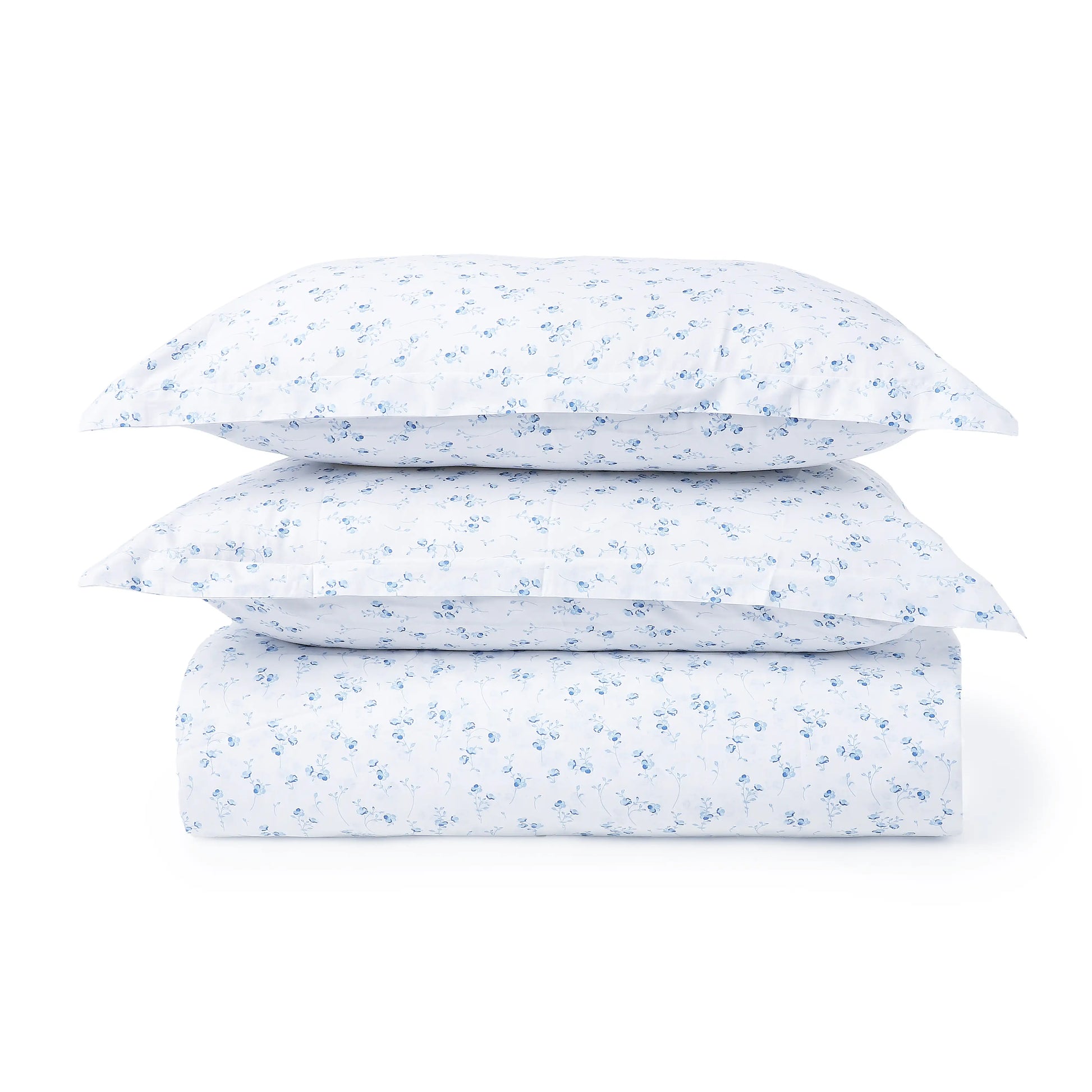Bloomshire Classic | Everyday Charm Printed Cotton Bedsheet Set-Ocean Blue Ocean Blue / Queen