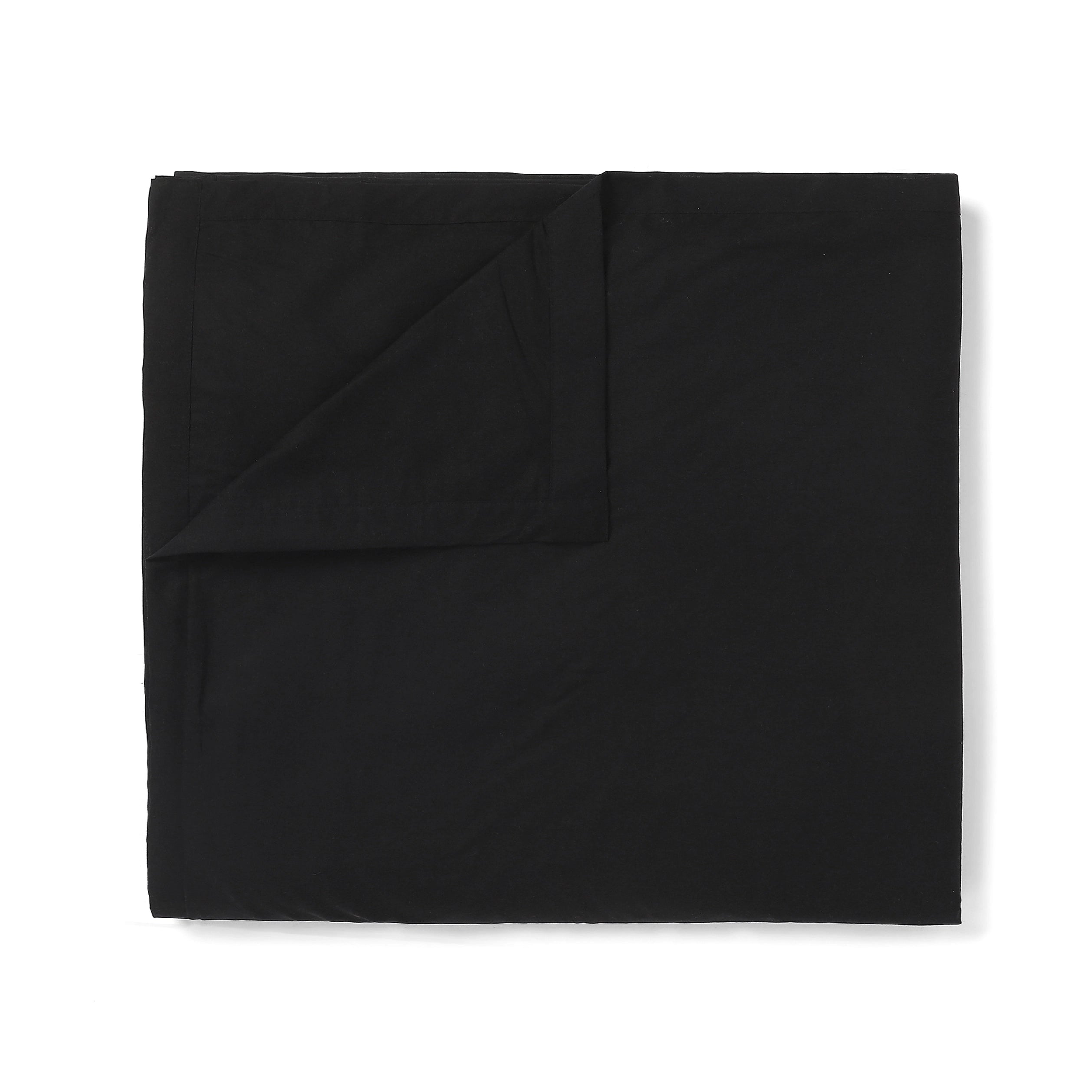 Paleto | Everyday Hues Cotton Solid Dyed Dohar with Super Soft Flannel Layering-Black Black / Single