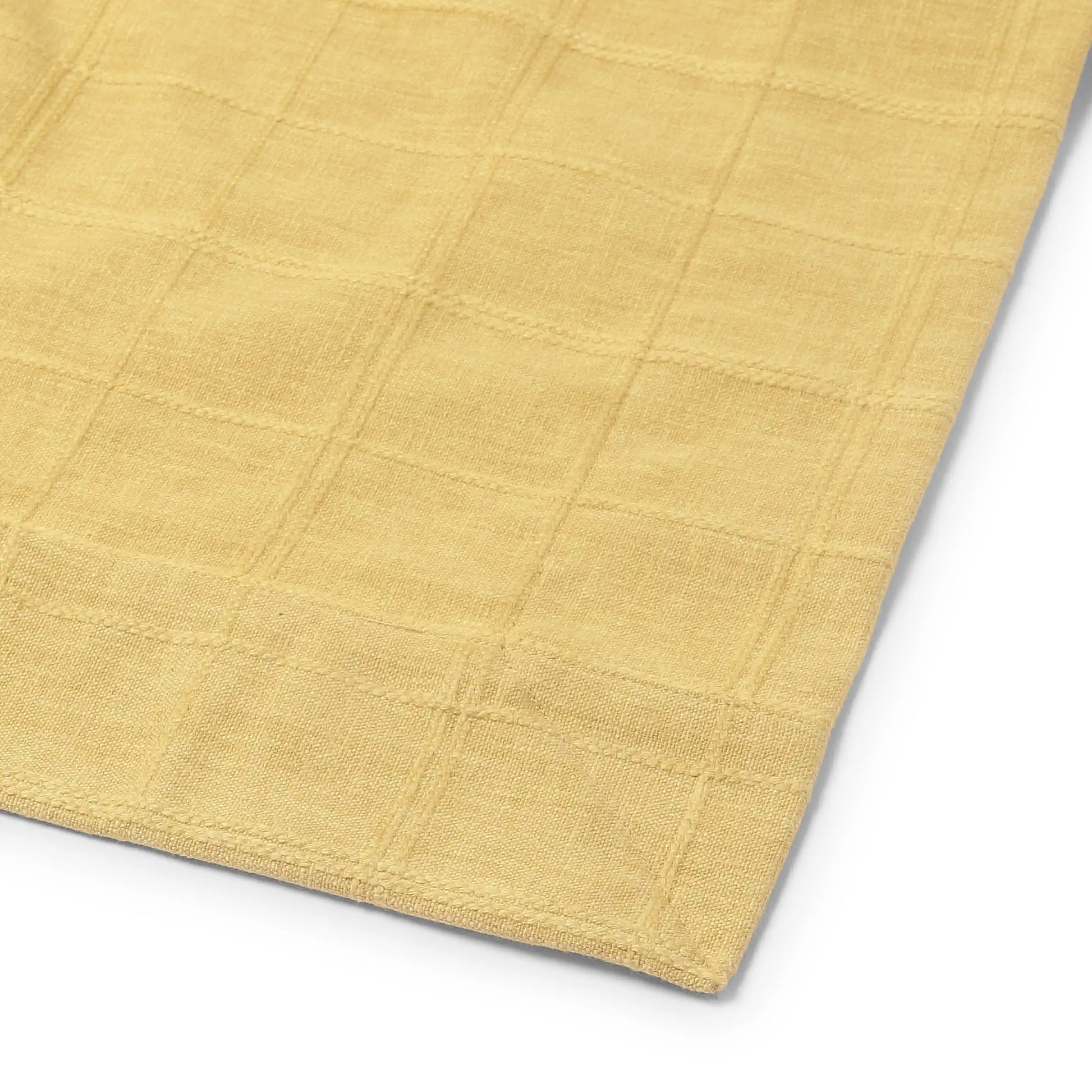 Kaleida Cotton-Polyester Blend Table Cloth Ochre Origins-Solid Dyed / Table Cloth (150cm x 150cm)