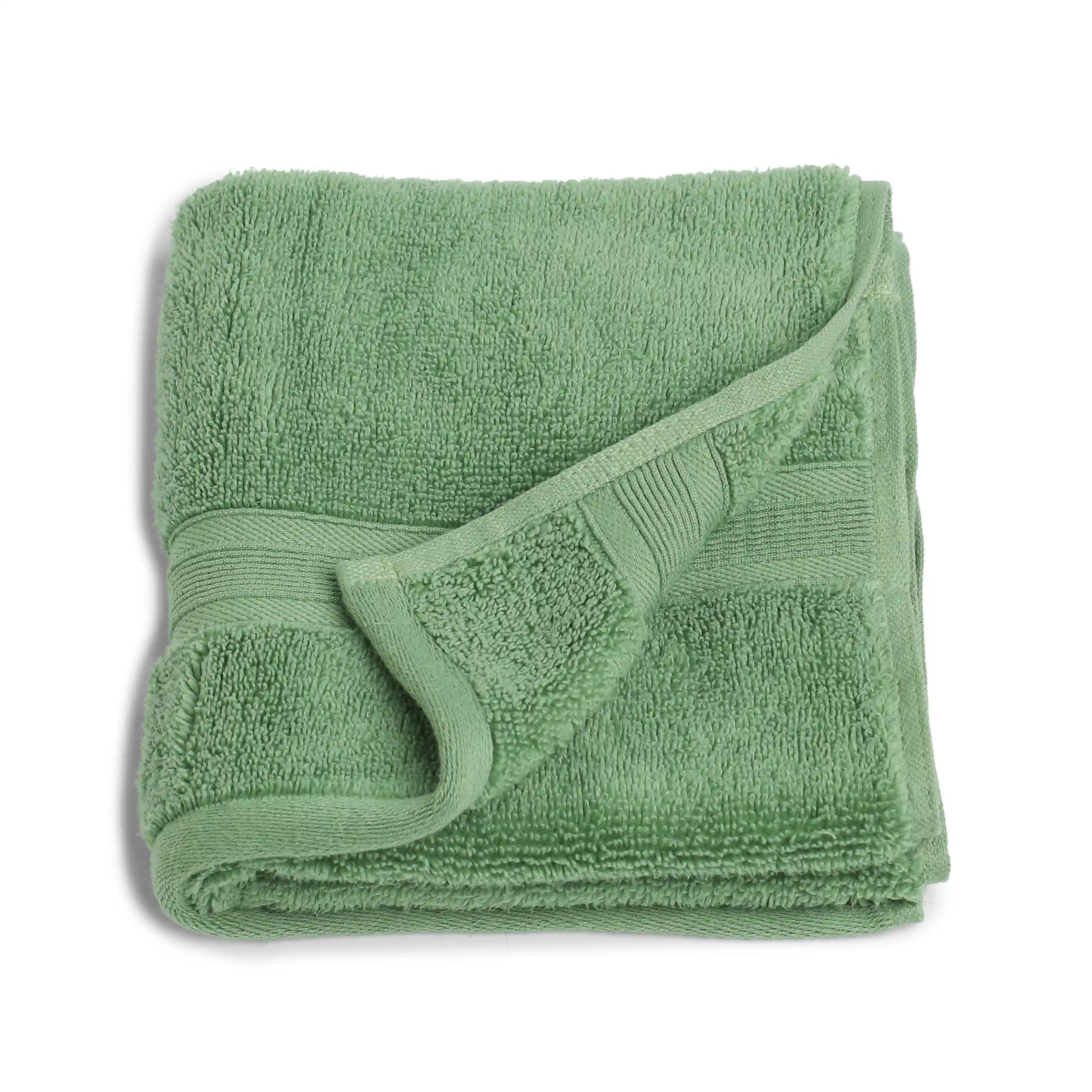 Pelushe Zero Twist 100% Cotton Hand Towel Forest Green / Hand Towel (40cm x 60cm)
