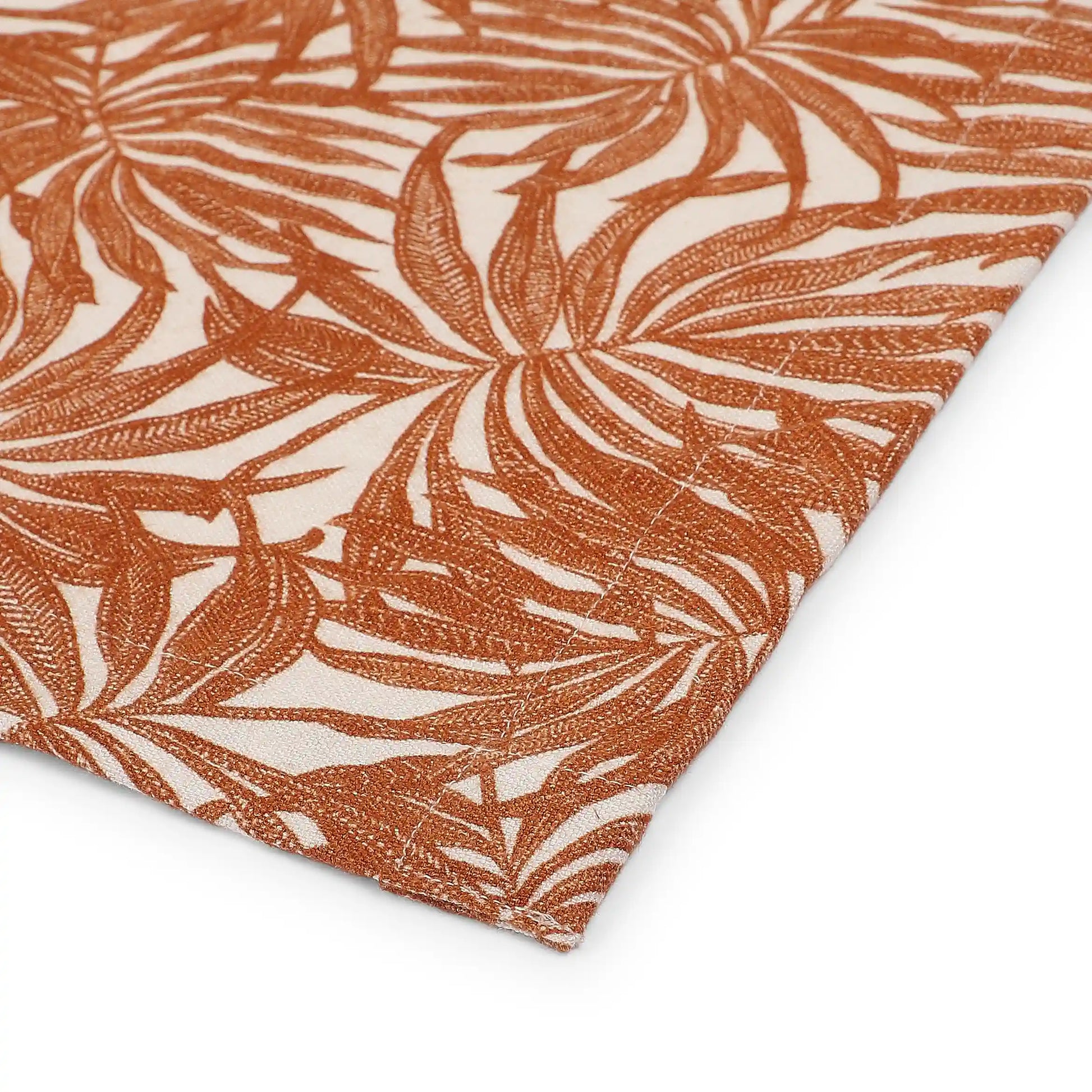 Nonna's Home 100% Cotton Table Napkin Set Coppery Ferns / Pack of 4