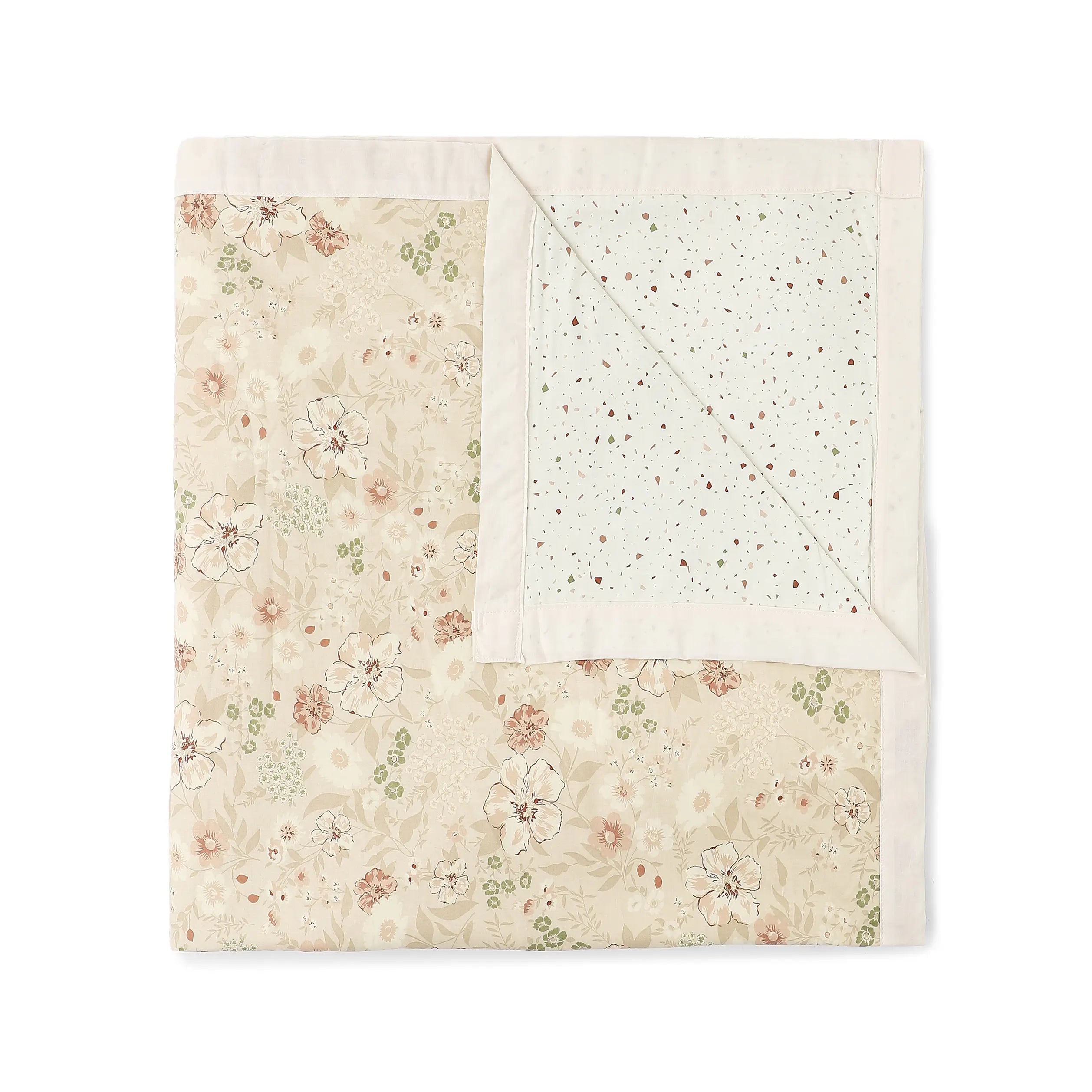 Mishella Printed Beige Dohar Beige / Double