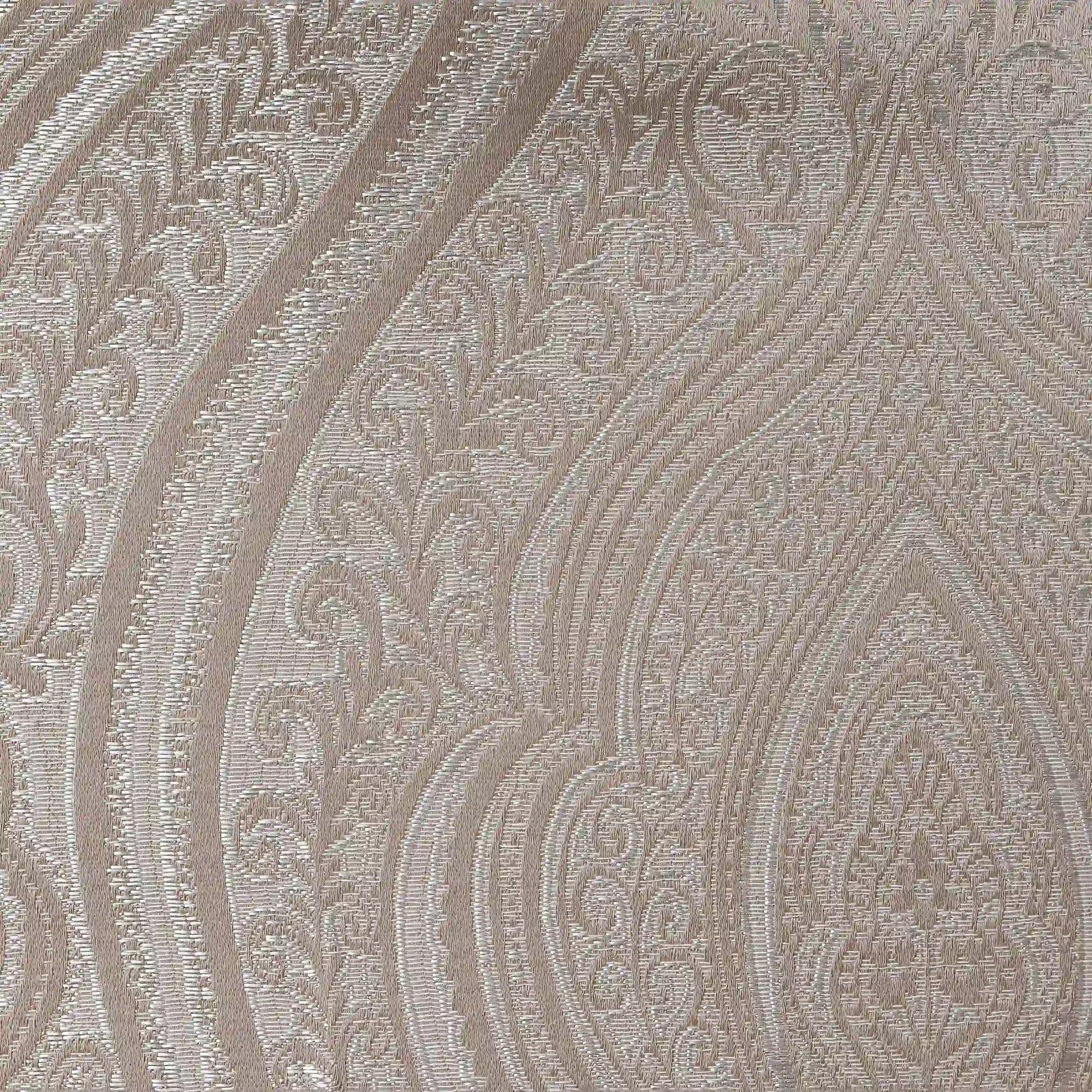 De Jacquard - Luxe Set Of 2 Jacquard Readymade Curtains | Royal Mirage Oak Brown / Window (5ft X 4.4ft)