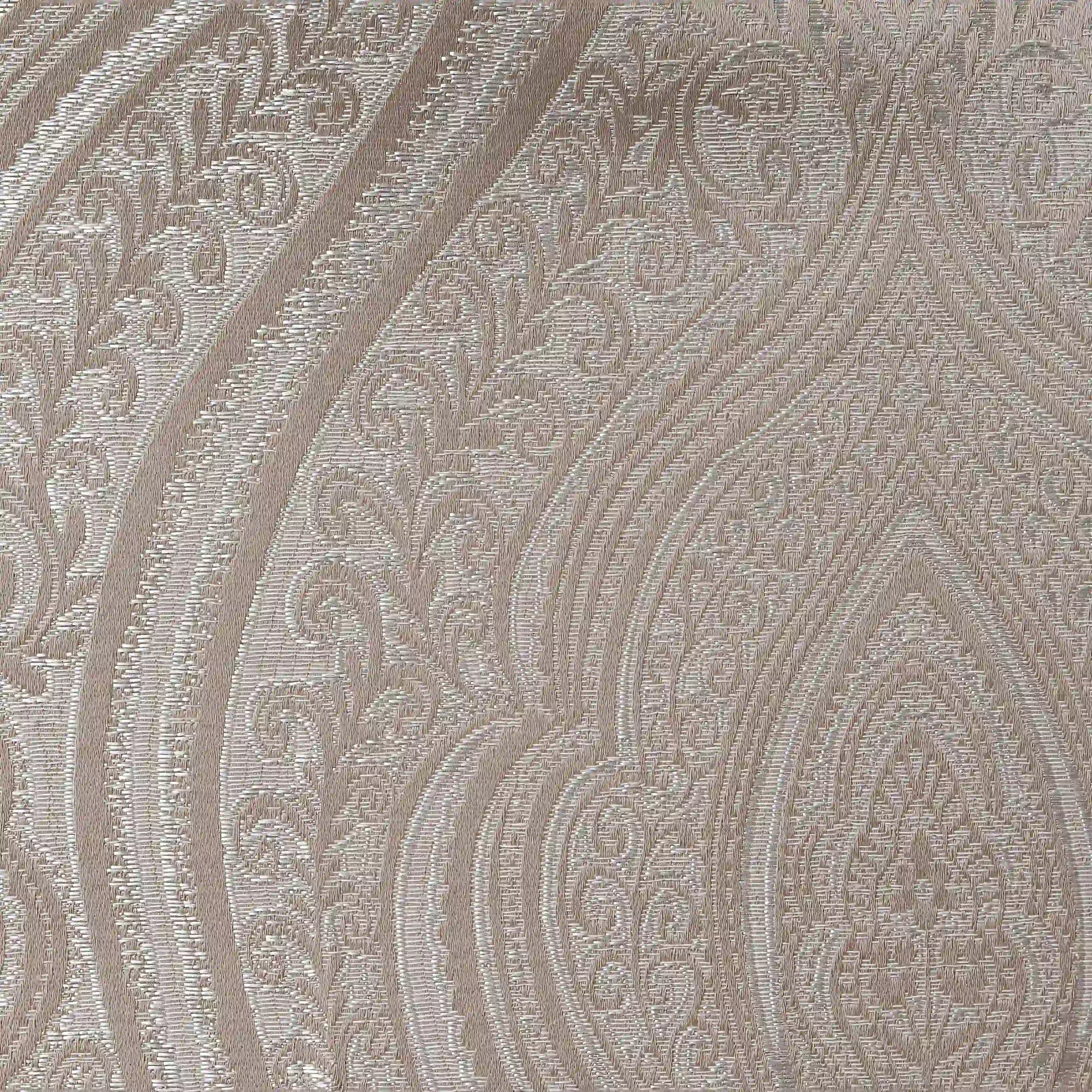De Jacquard - Luxe Set Of 2 Jacquard Readymade Curtains | Royal Mirage Oak Brown / Window (5ft X 4.4ft)