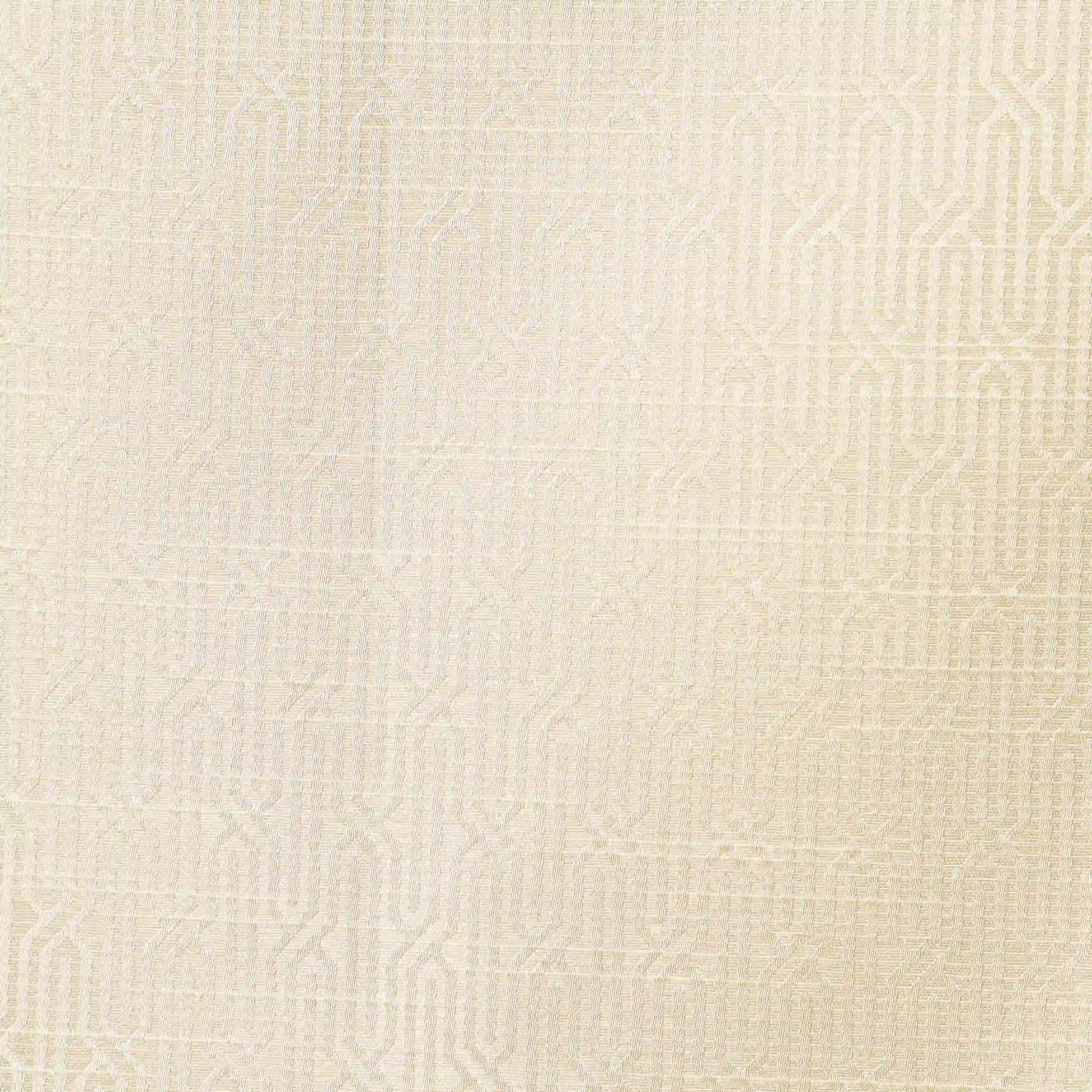 De Jacquard - Classic Set Of 2 Jacquard Readymade Curtains | Layered Lines Champagne / Window (5ft X 4.4ft)