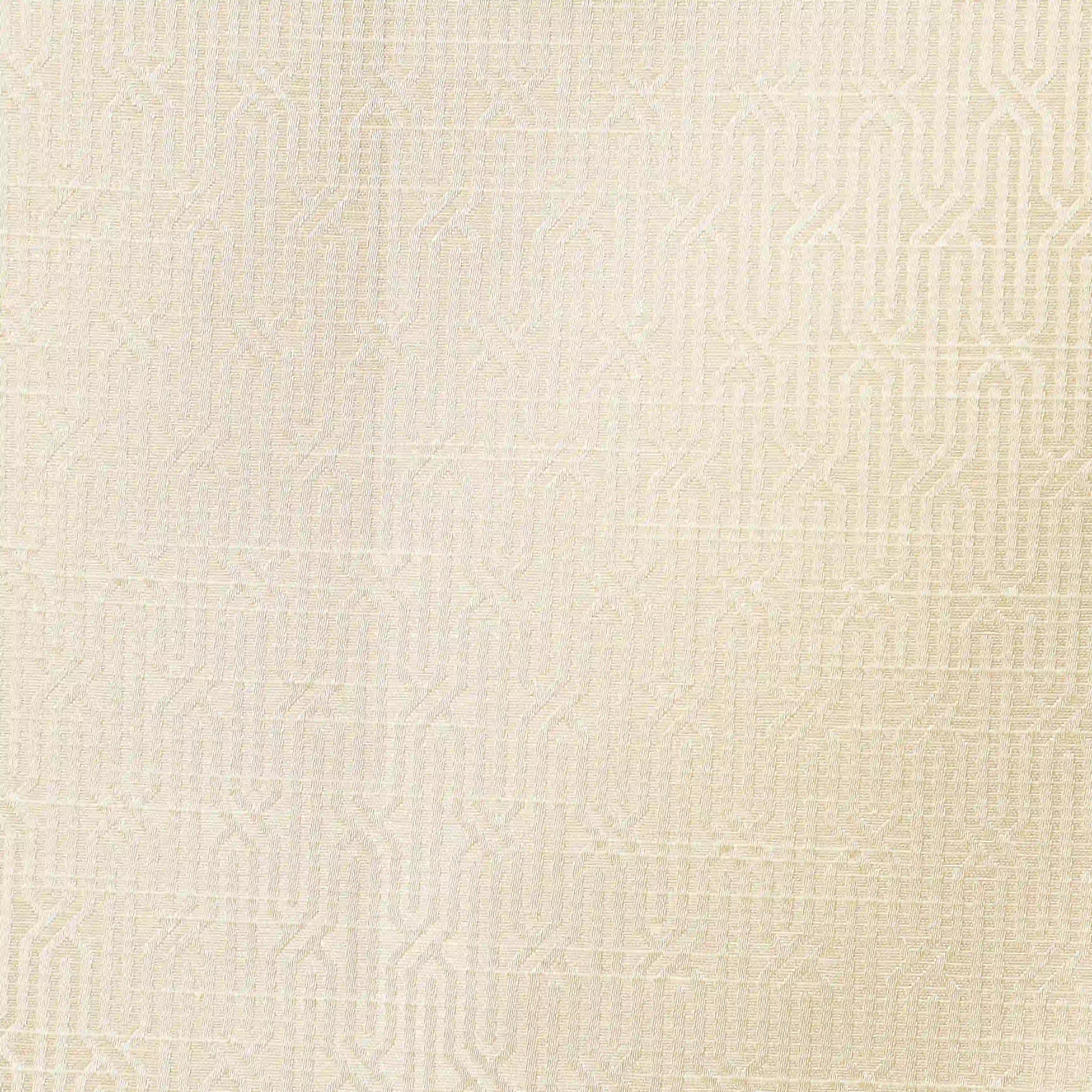 De Jacquard - Classic Set Of 2 Jacquard Readymade Curtains | Layered Lines Champagne / Window (5ft X 4.4ft)