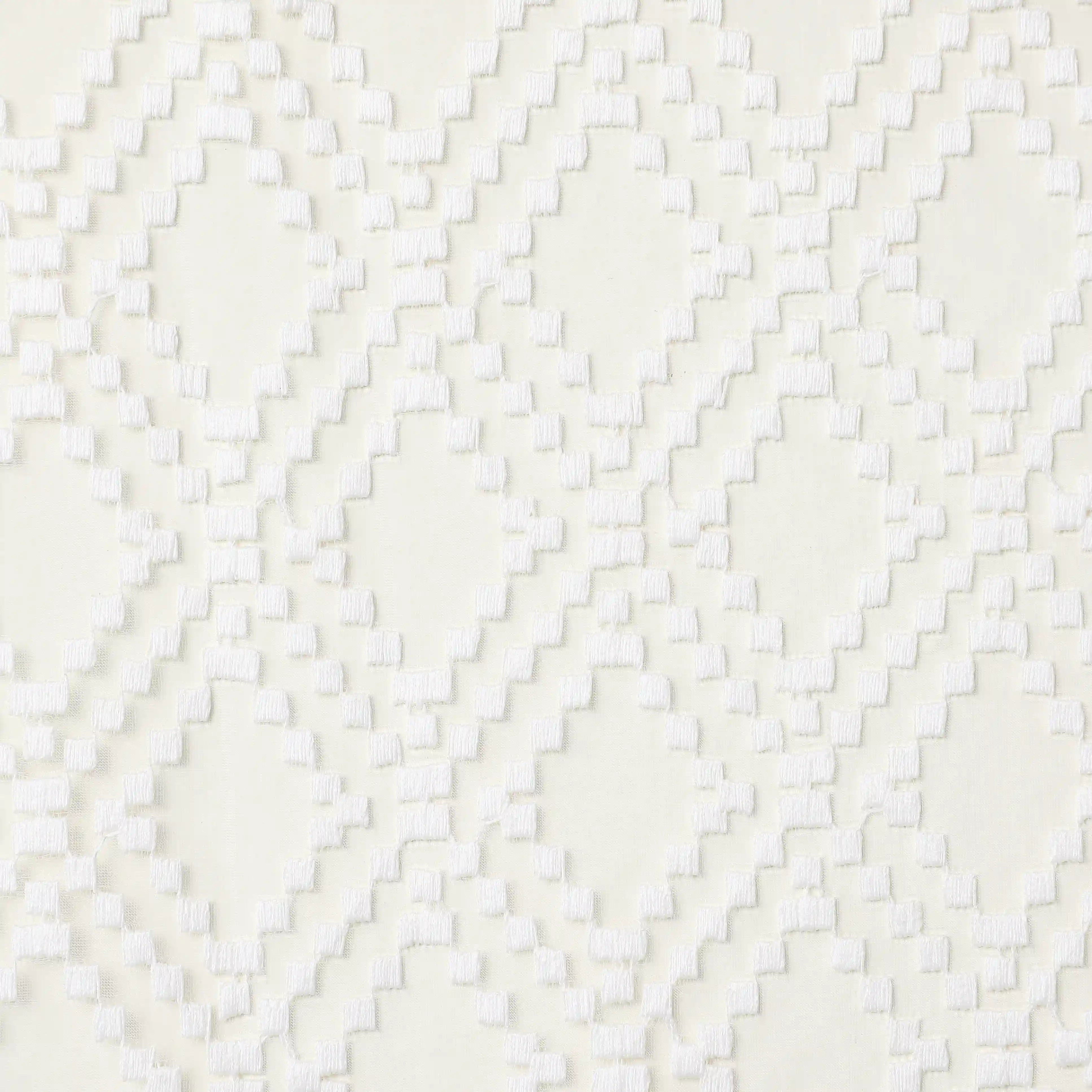 Velina Set Of 2 Embroidered Sheer Readymade Curtains | Boho Mirage Winter White / Door (3.60ft X 7.22ft)