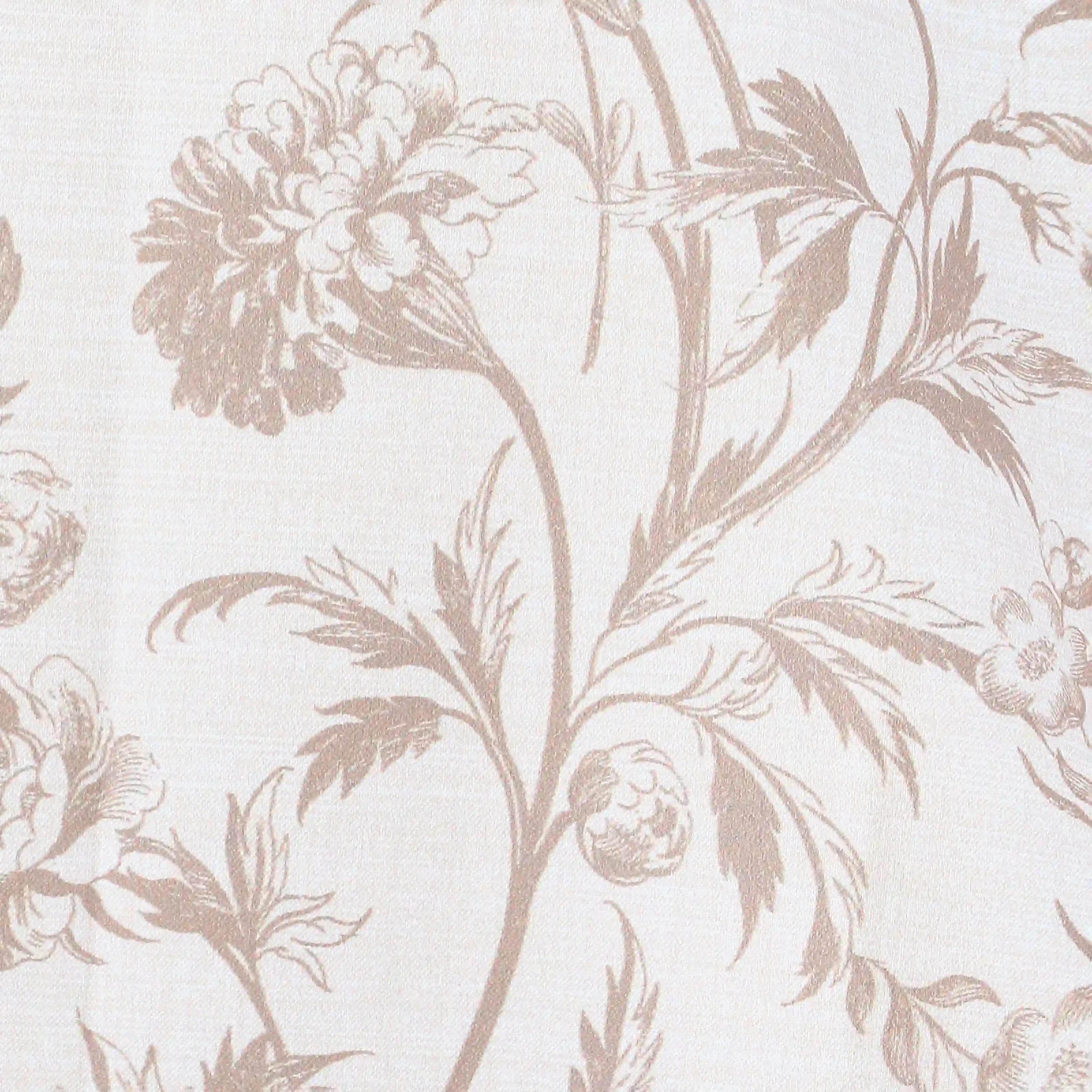 Bloomshire Classic Set Of 2 Printed Readymade Curtains | Shadow Bloom Walnut / Window (5ft X 4.4ft)