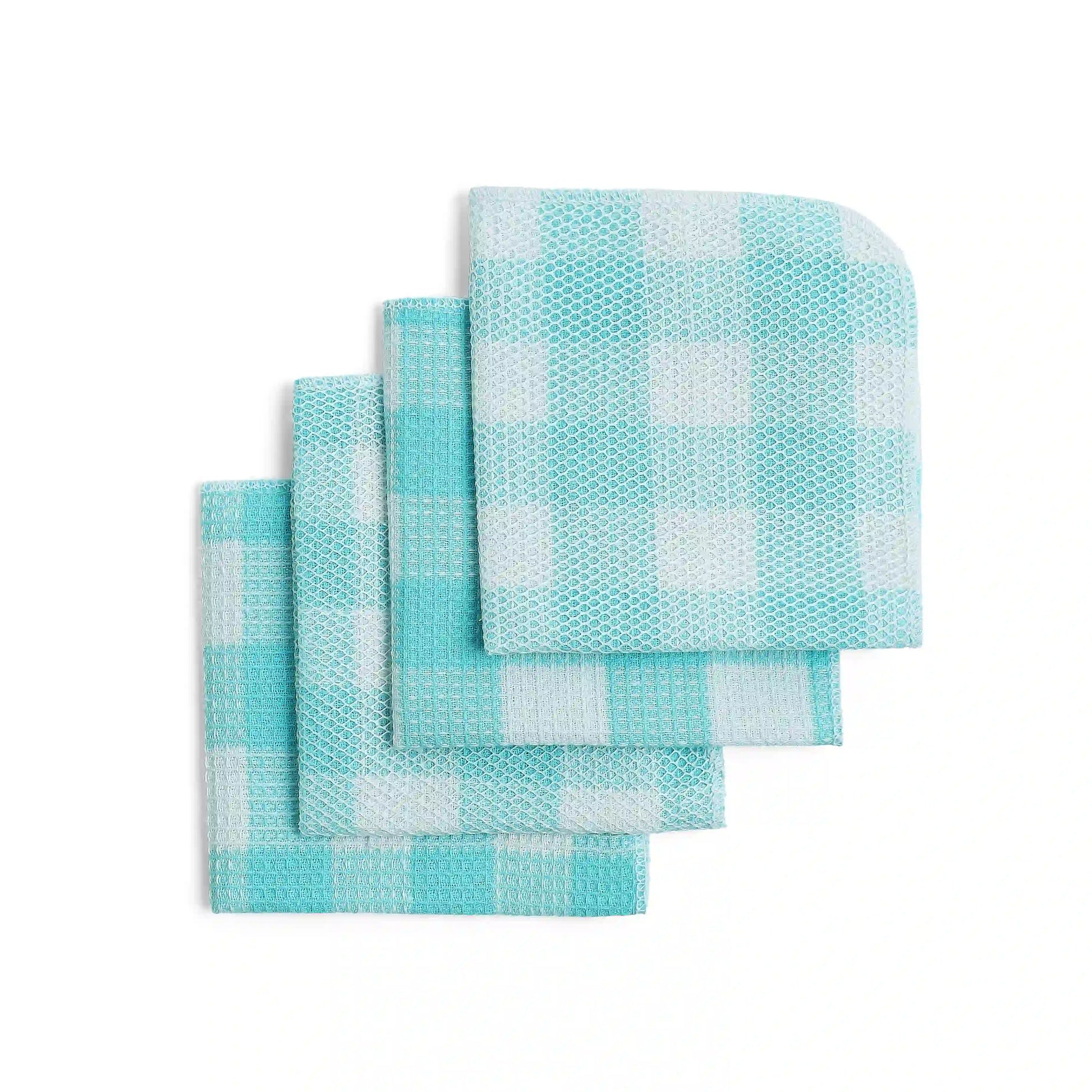 Nonna's Home | Everyday Essentials Kitchen Linen Set | Set of 20 Aqua Mist