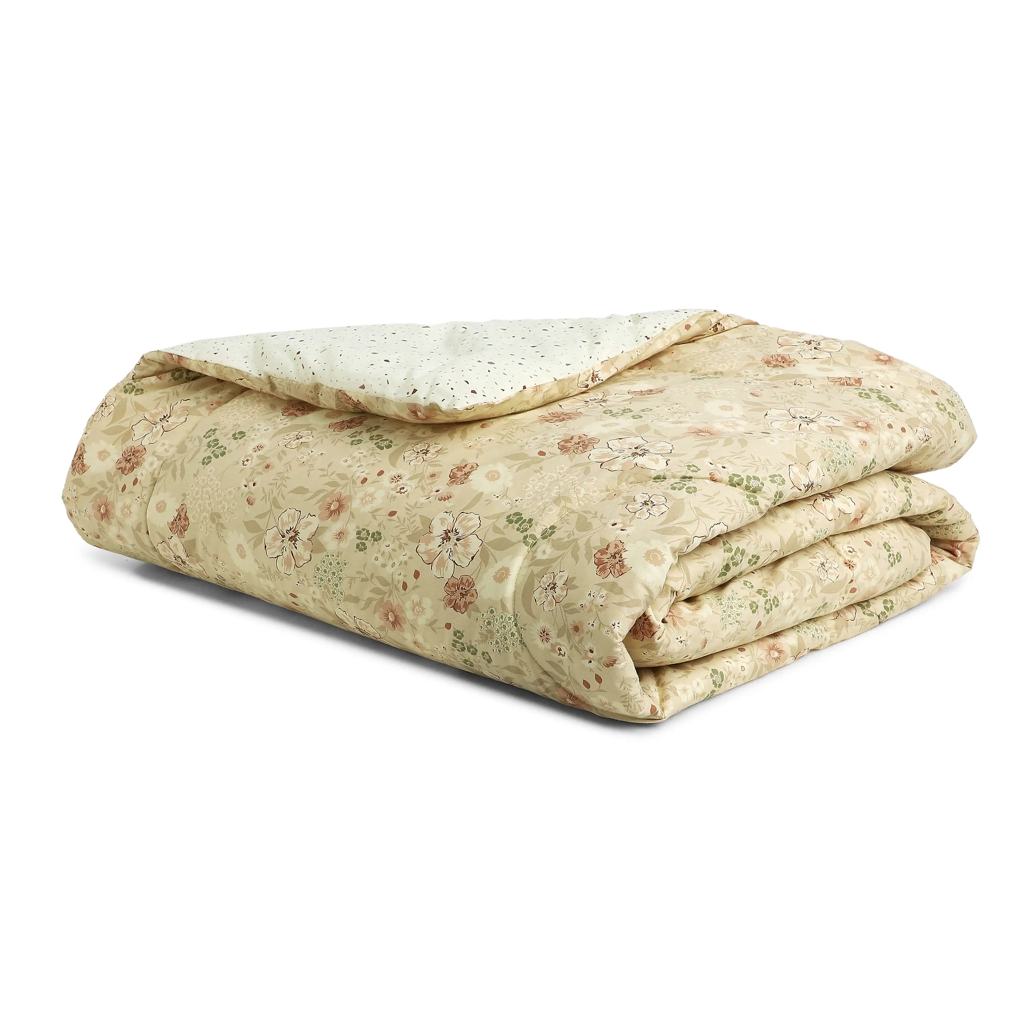 Mishella Printed Beige Comforter-120gsm Beige / Single