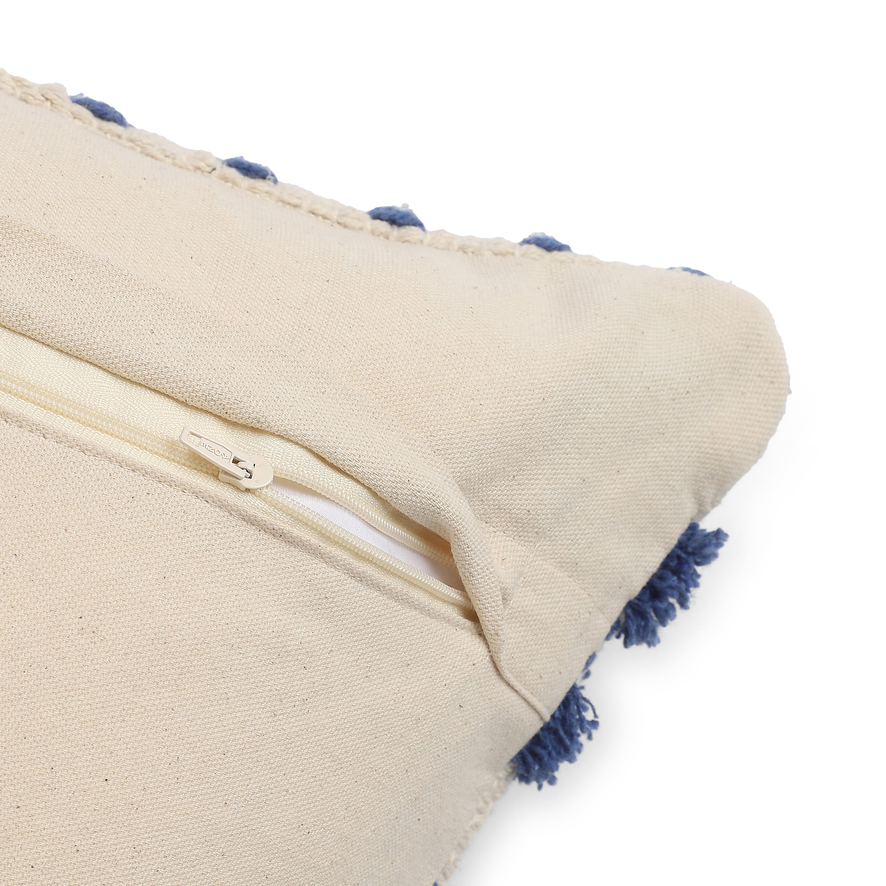 Vissencia 100% Cotton Cushion Cover | Dusty Blue
