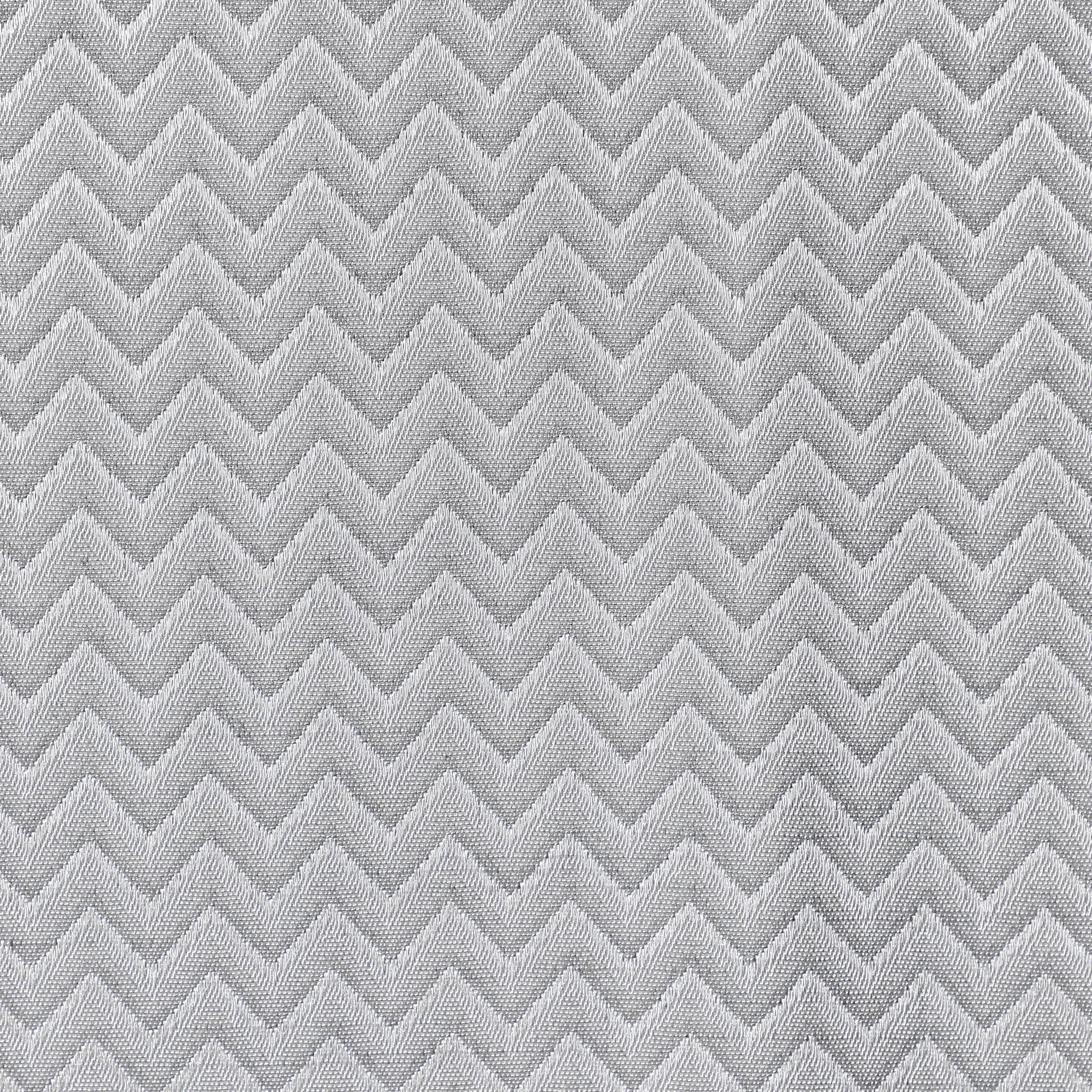 De Jacquard - Classic Set Of 2 Jacquard Readymade Curtains | Endless Chevron Mink / Door (7ft X 4.4ft)