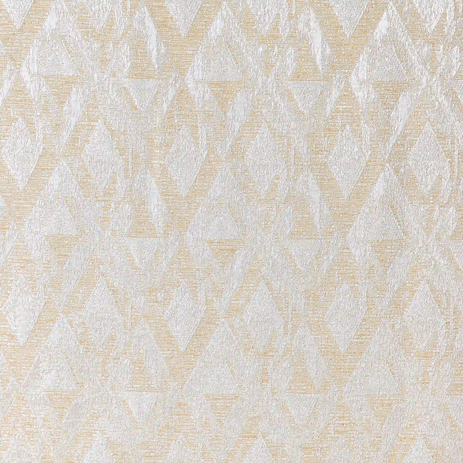 De Jacquard - Classic Set Of 2 Jacquard Readymade Curtains | Diamond Drift Lime / Window (5ft X 4.4ft)