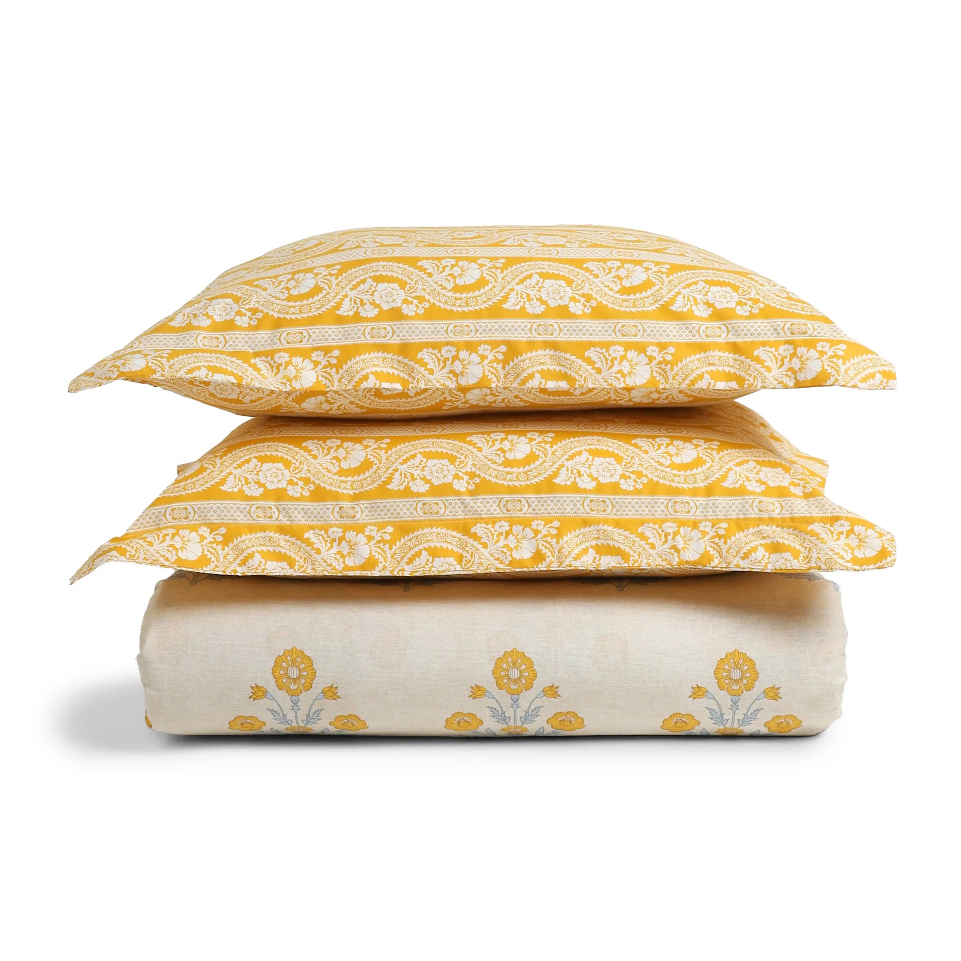 Chippa Lane 100% Cotton Bedsheet Set Ochre / Double