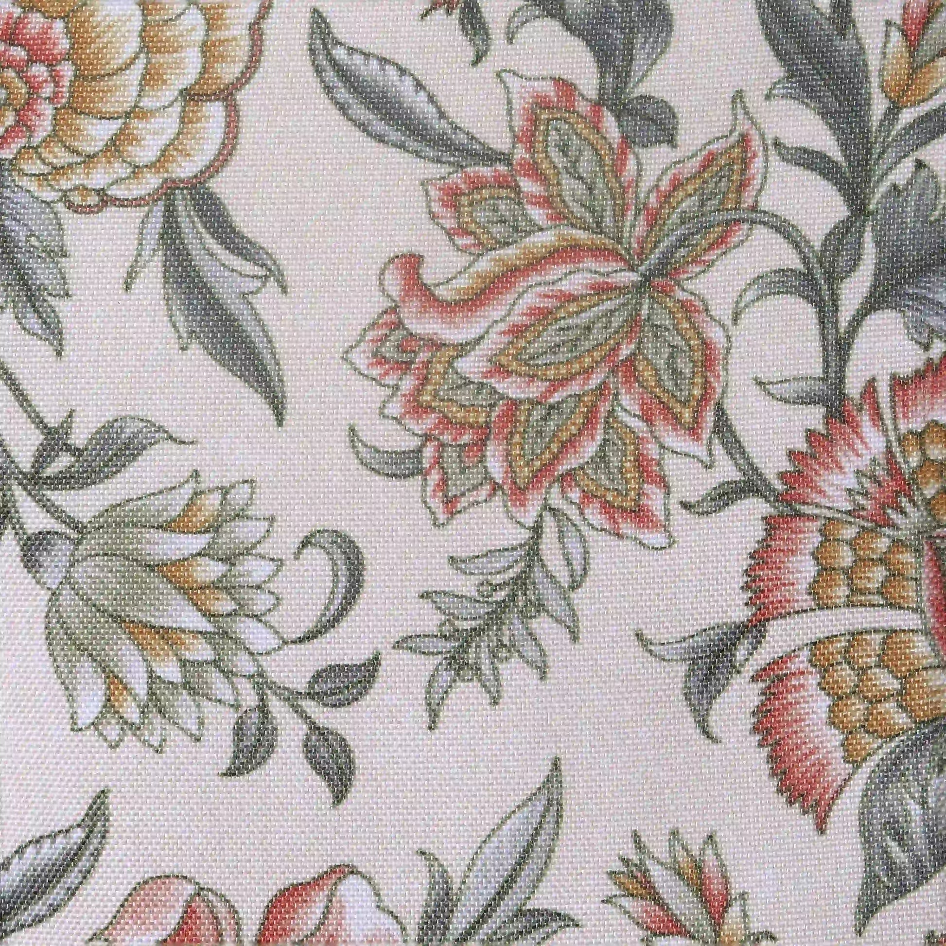 Chippa Lane Set Of 2 Printed Readymade Curtains | Chintz Affair Dusty Rose / Door (7ft X 4.4ft)