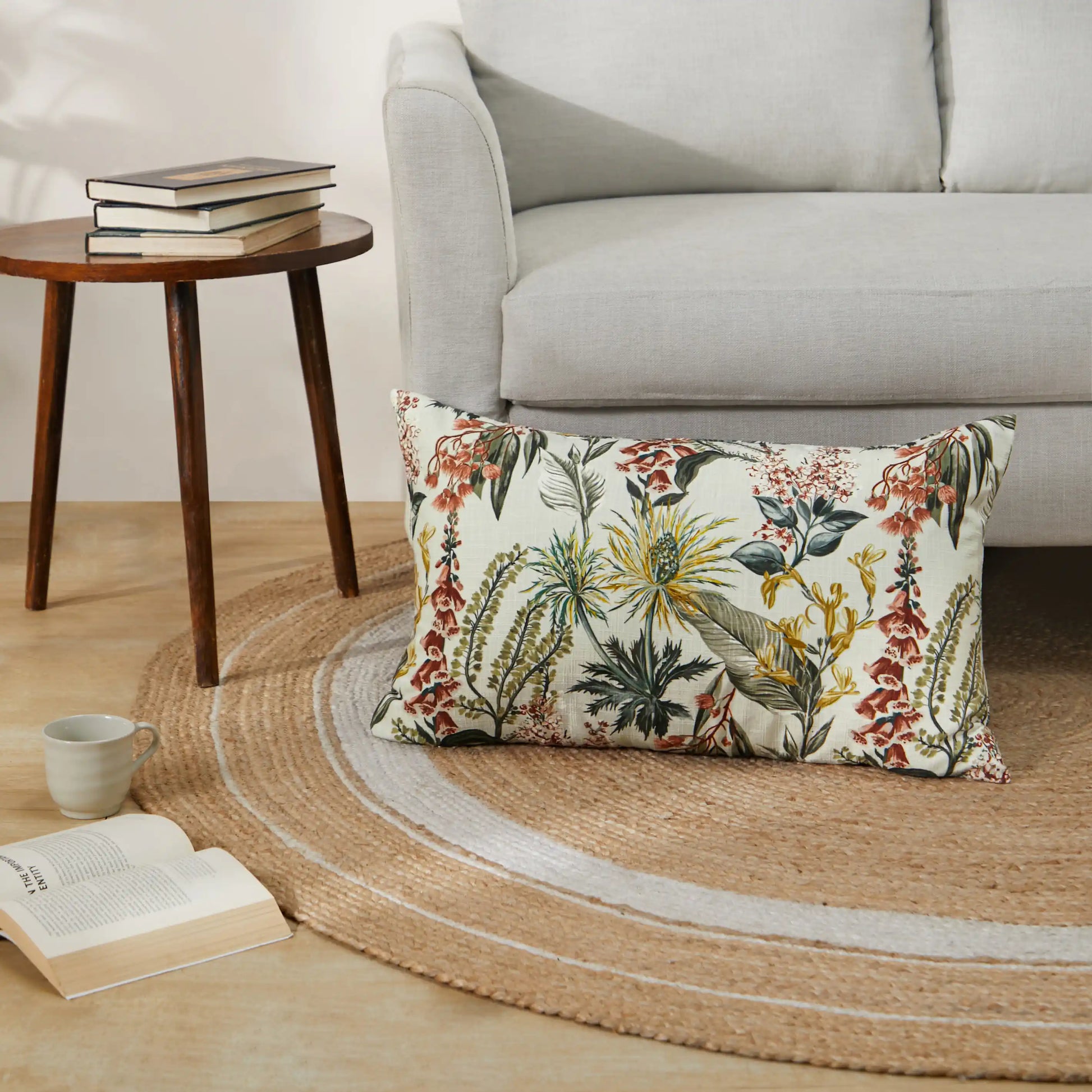Vissencia Printed Cushion Cover | Meadow Rustic Timber / Cushion Cover (41cm x 66cm)