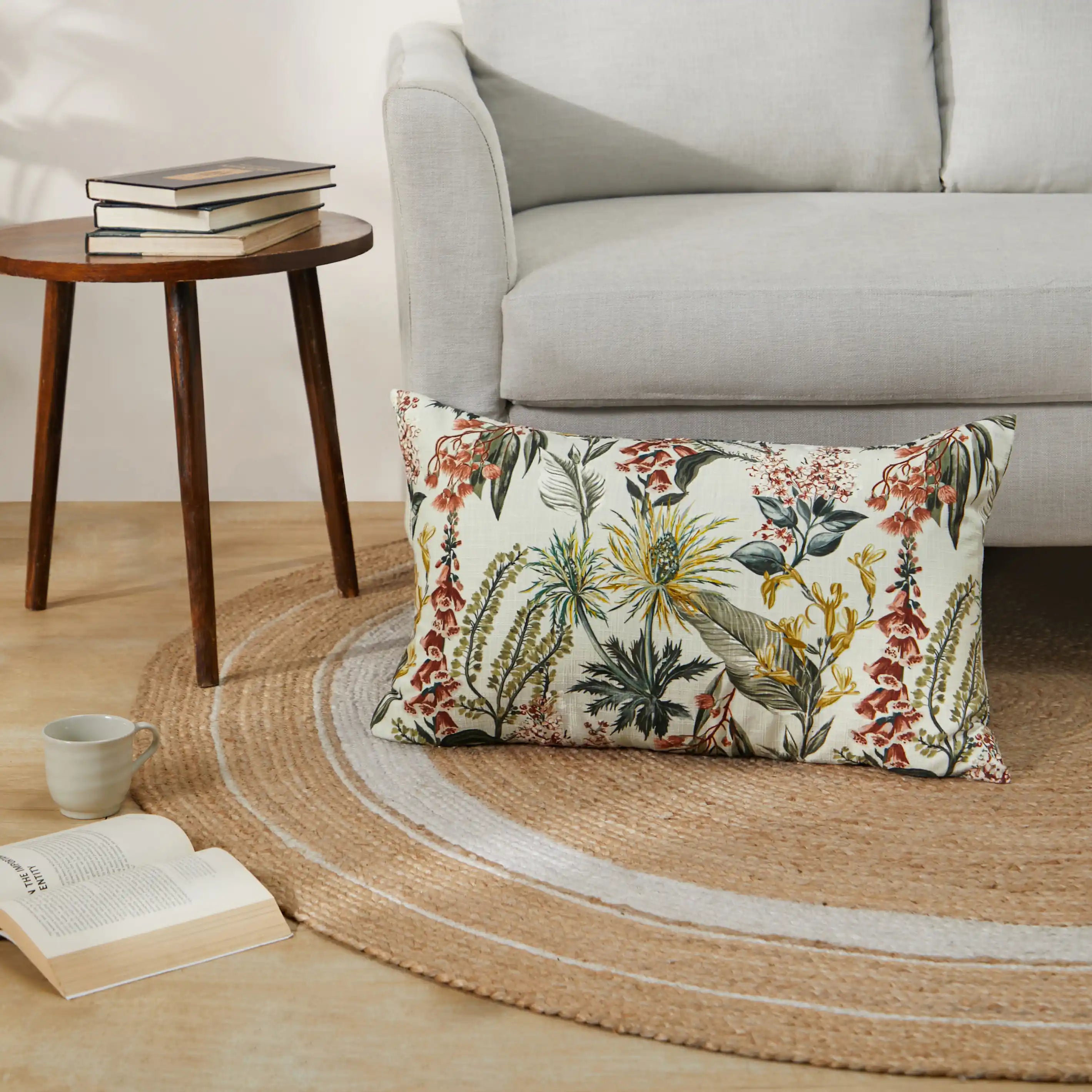 Vissencia Printed Cushion Cover | Meadow Rustic Timber / Cushion Cover (41cm x 66cm)