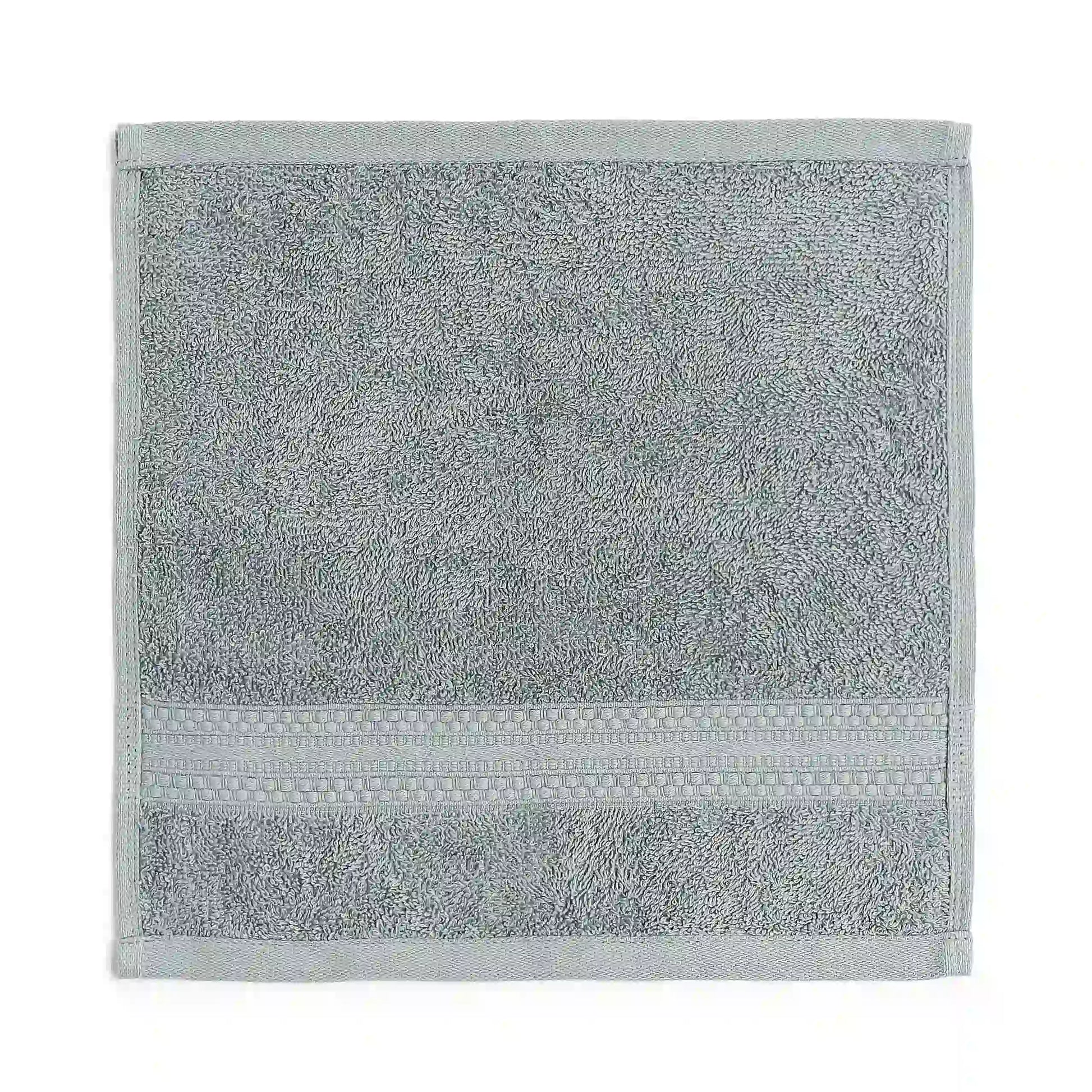 Paleto 100% Cotton Face Towel - Pack Of 4 Graphite / Face Towel (30cm x 30cm)