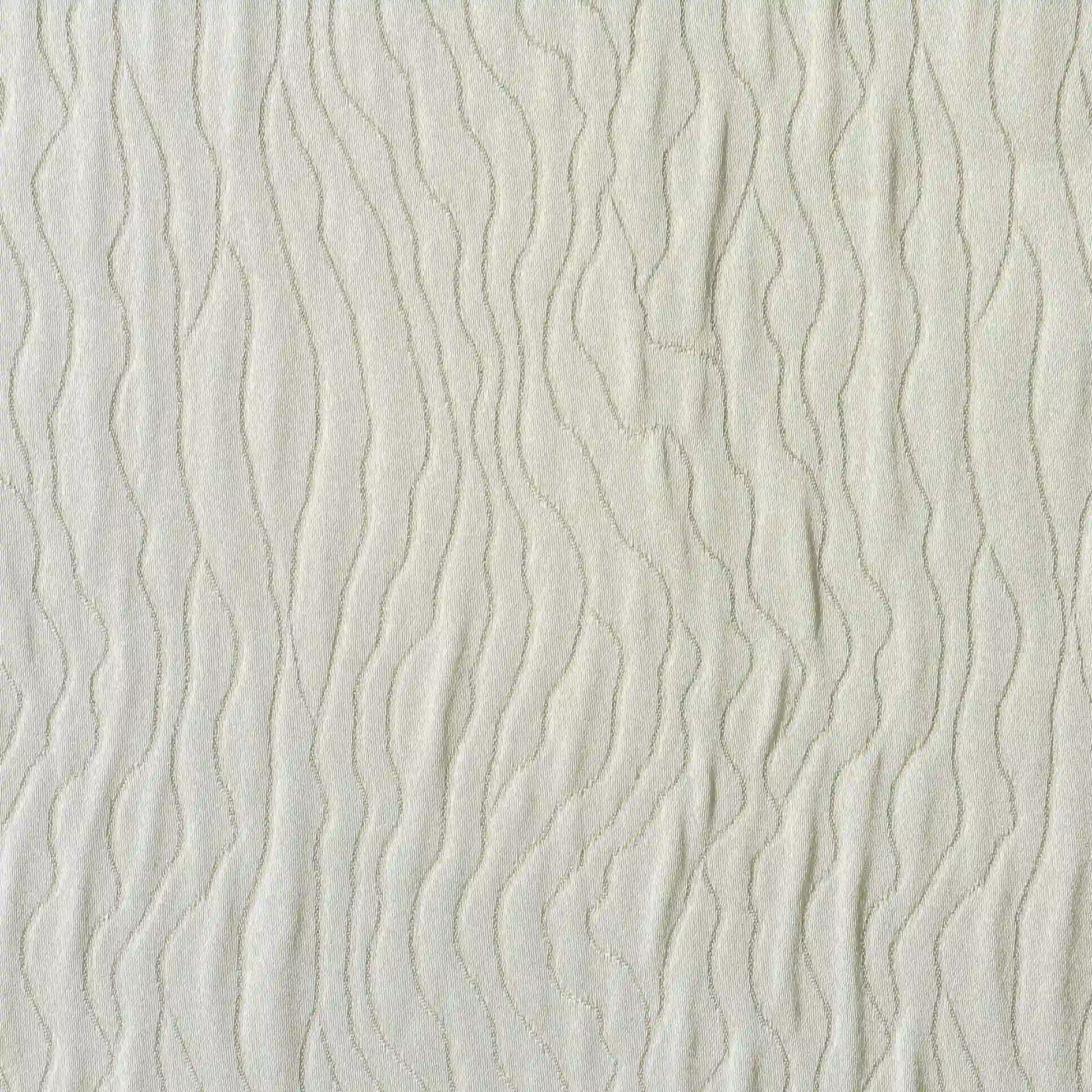 Pelushe Set Of 2 Textured Readymade Curtains | Nature Flow Vanilla / Window (5ft X 4.4ft)