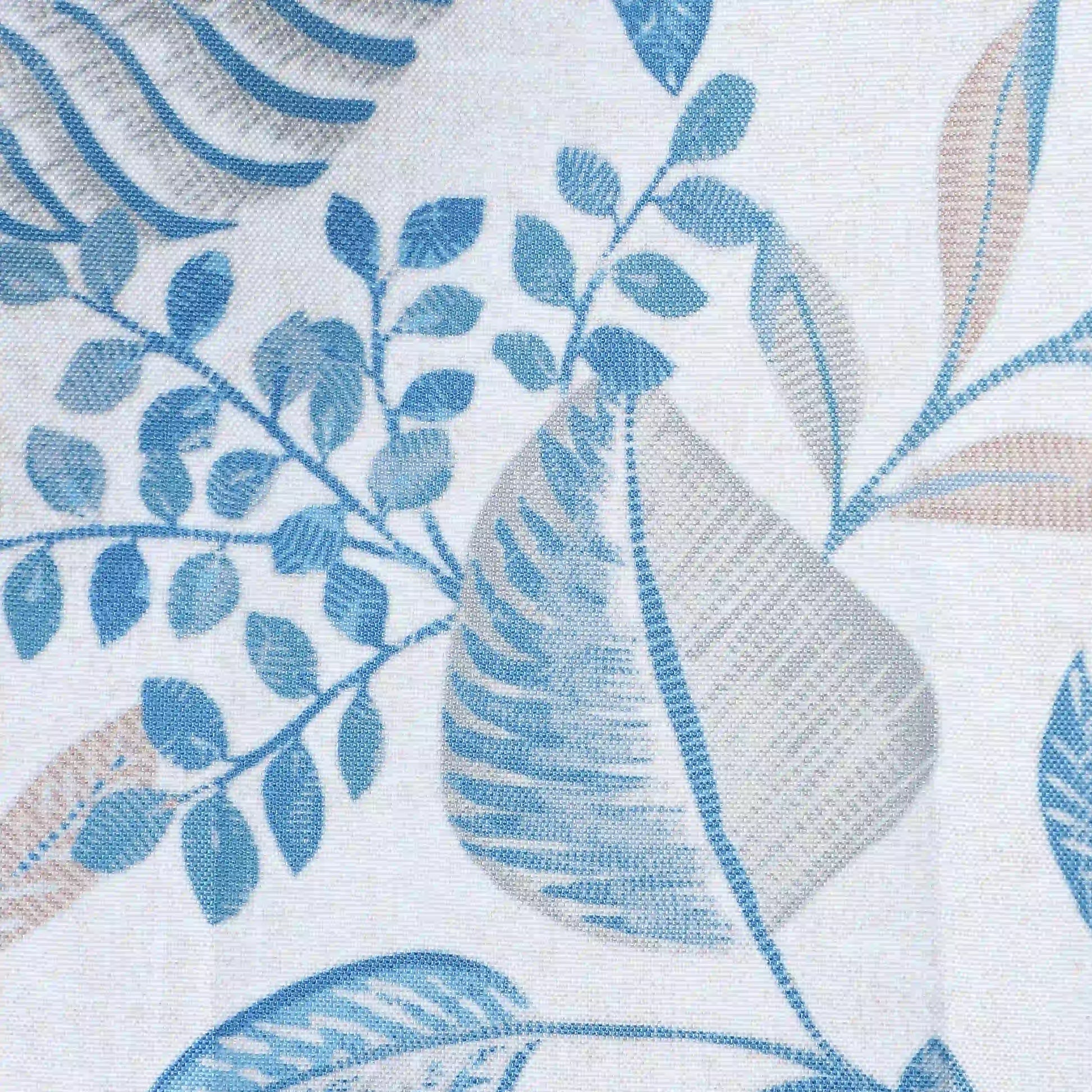 Chippa Lane Set Of 2 Printed Readymade Curtains | Sketchy Botanicals Bluebell / Window (5ft X 4.4ft)