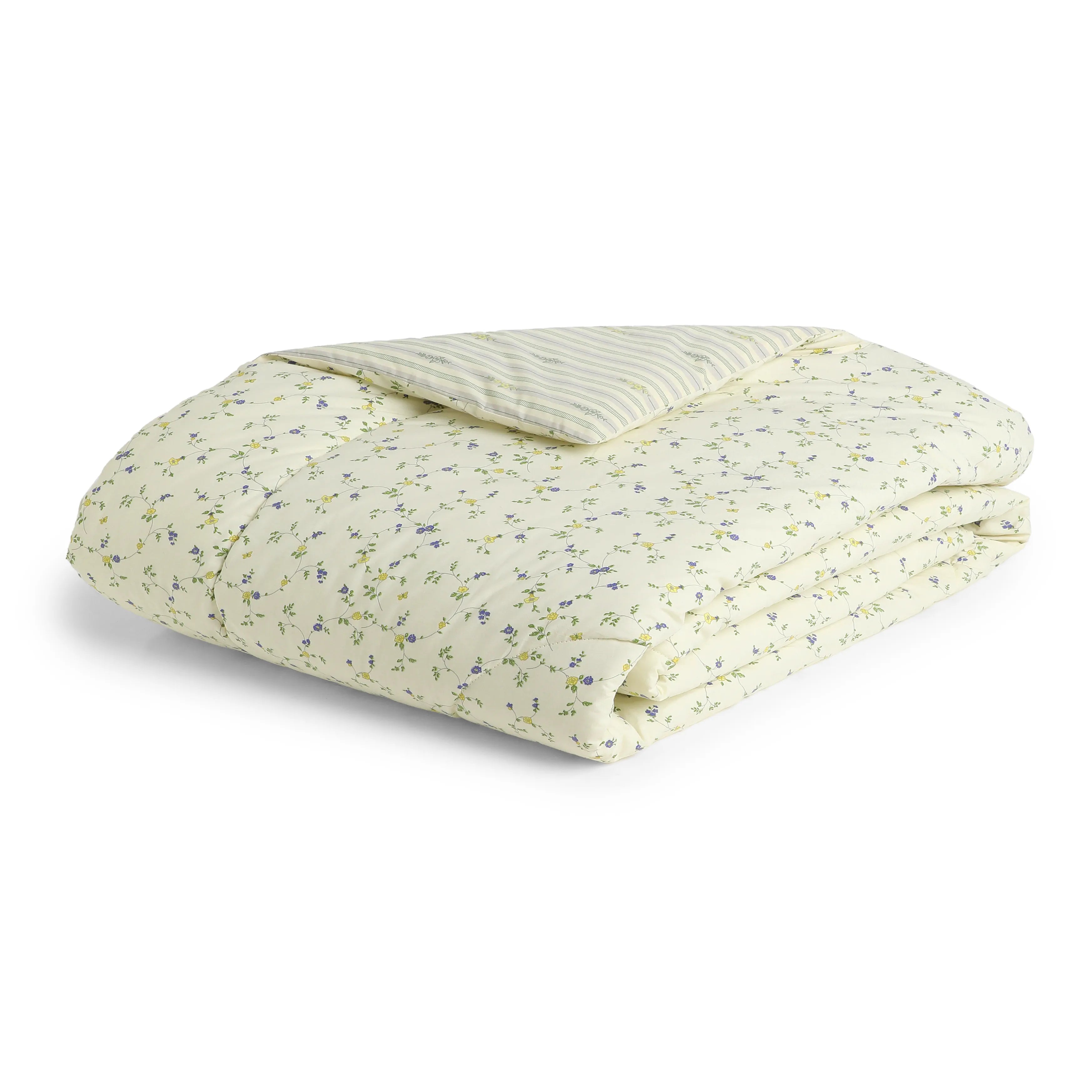 Bloomshire Luxe Printed Comforter-120gsm-Cream Bloom Cream Bloom / Double