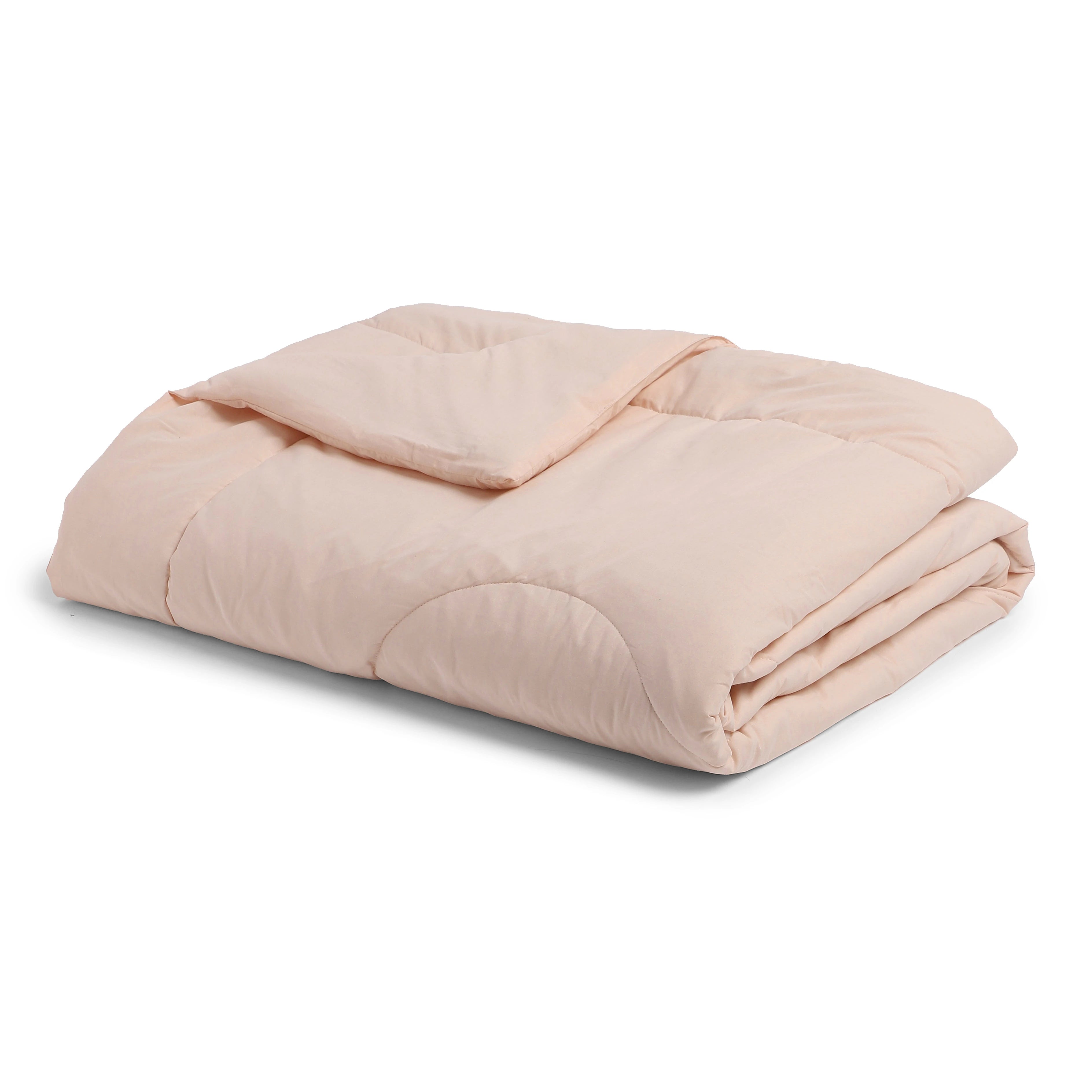 Paleto | Everyday Hues Cotton Solid Dyed 120GSM Comforter-Veiled Rose Veiled Rose / Single