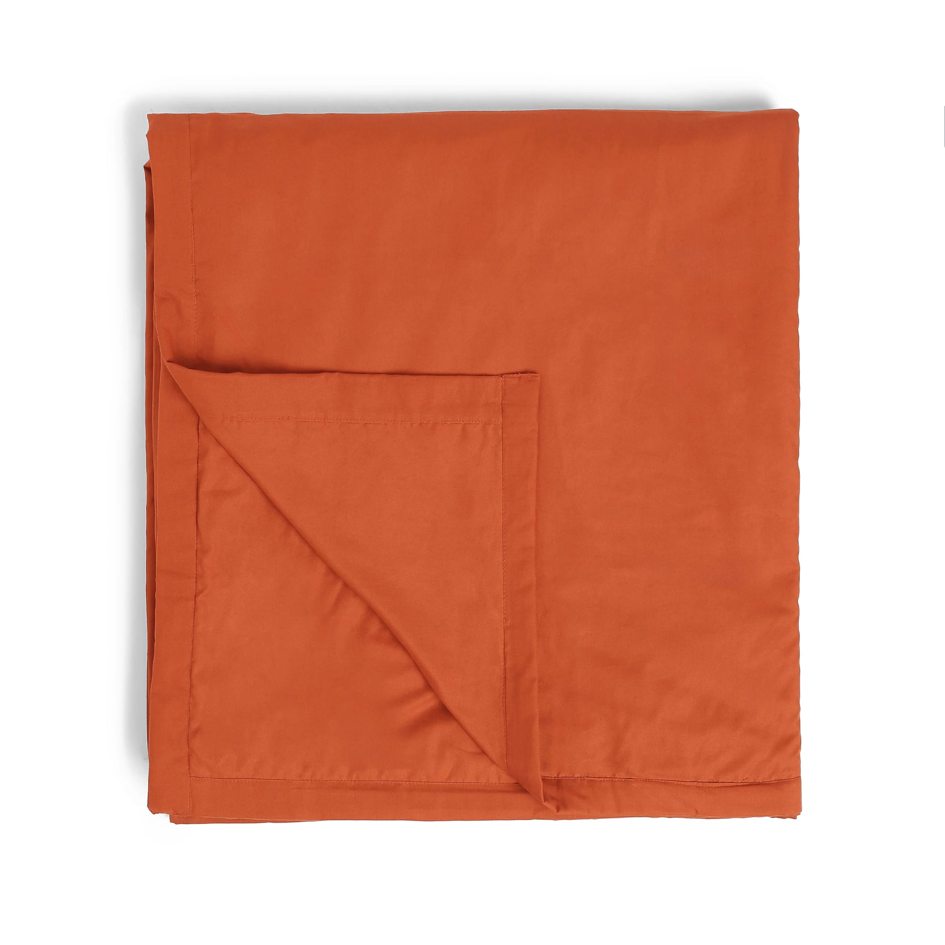 Paleto | Everyday Hues Cotton Solid Dyed Dohar with Super Soft Flannel Layering-Rust Rust / Single