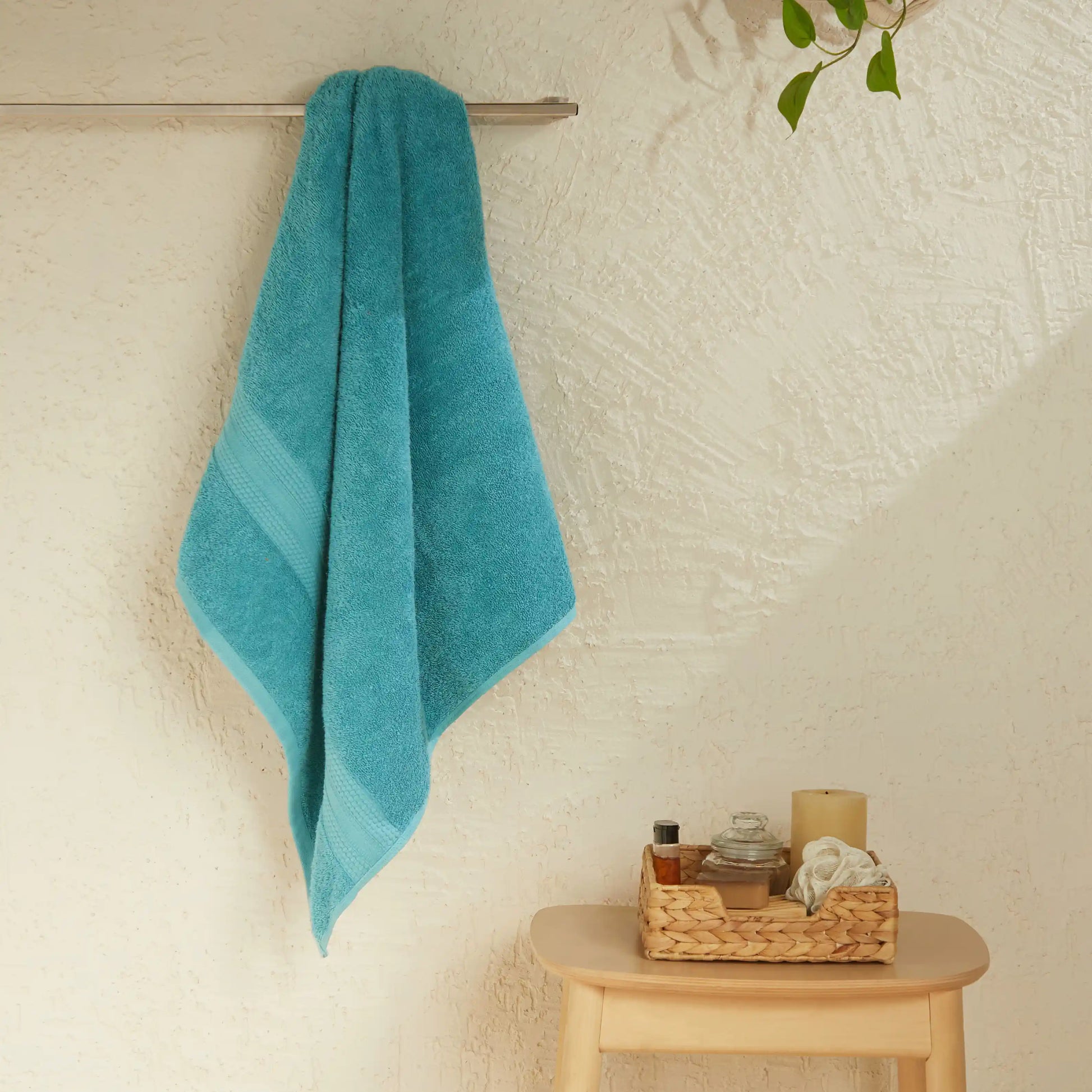 Paleto | Everyday Essentials Absorbent Ring Spun Cotton 6 Piece Terry Towel Set | Set of Bath, Hand & Face Towels Teal / 6 Piece Set