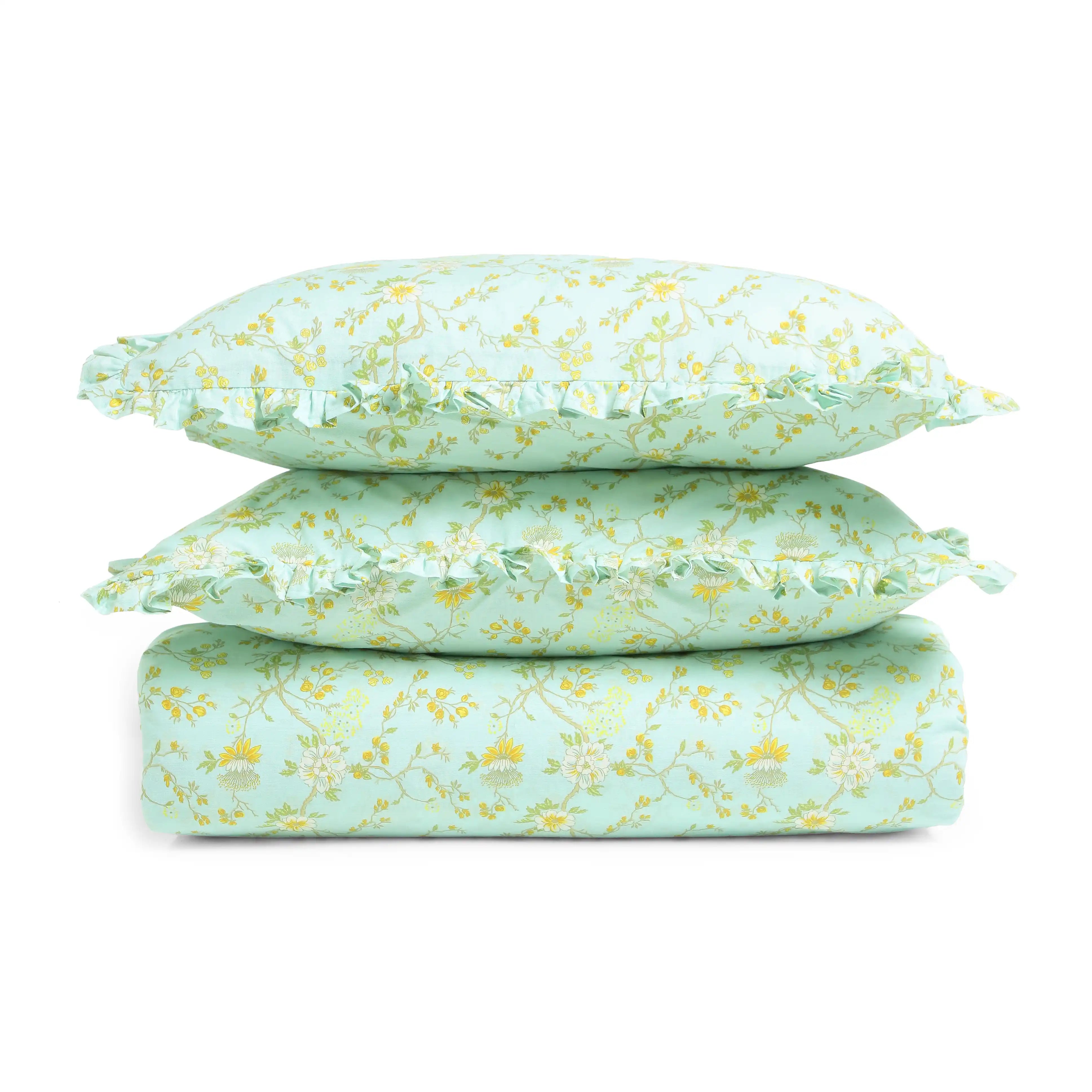 Bloomshire Luxe 100% Cotton Bedsheet Set Light Blue / Super King