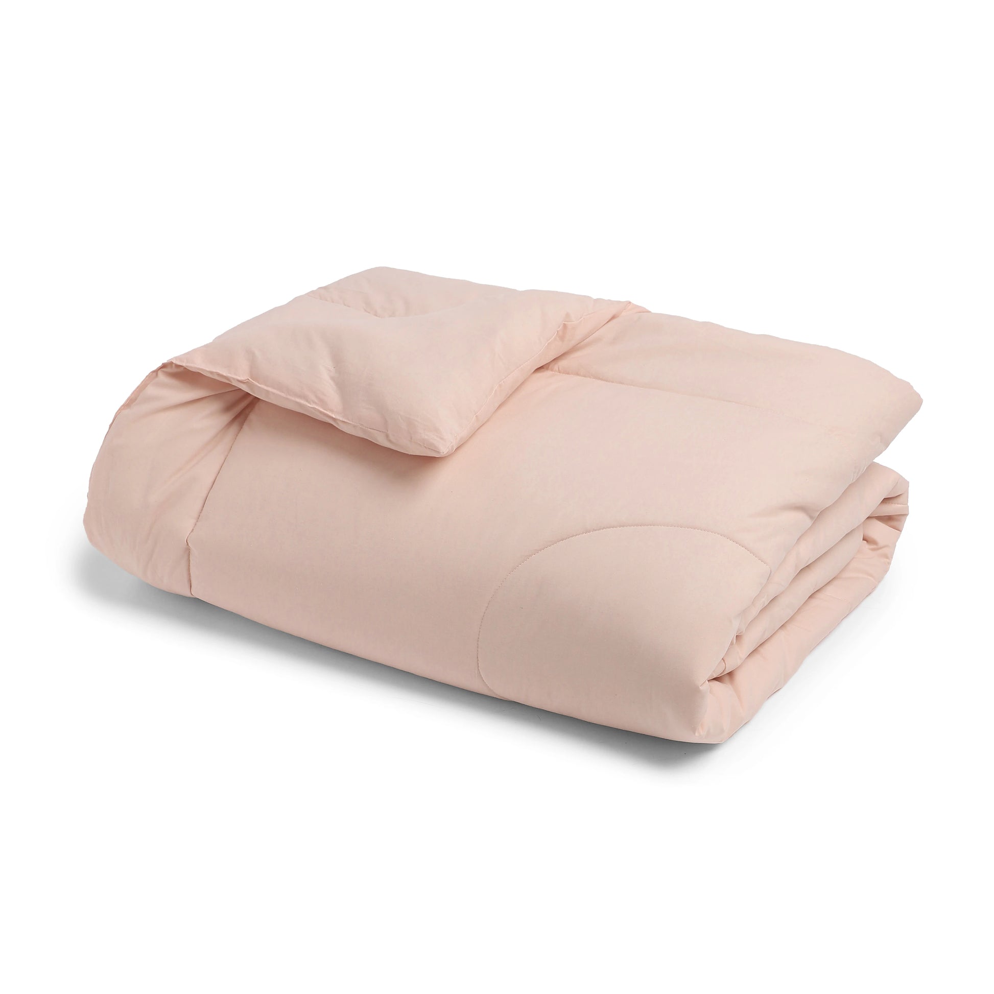 Paleto | Everyday Hues Cotton Solid Dyed 240GSM Comforter for Extra Warmth-Veiled Rose Veiled Rose / Double
