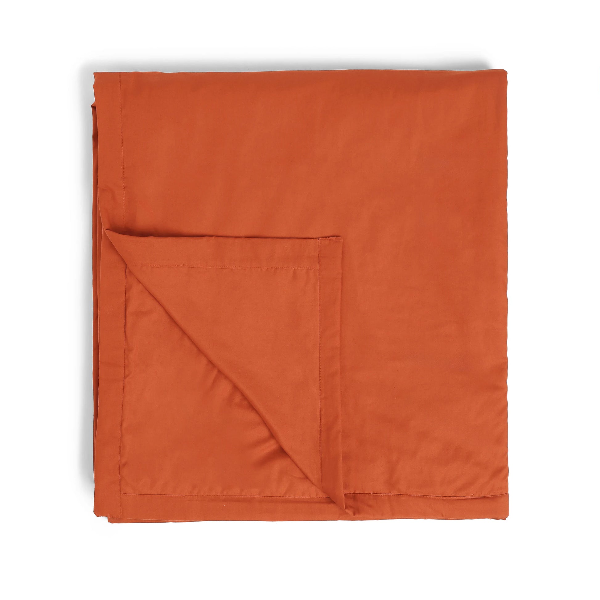 Paleto | Everyday Hues Cotton Solid Dyed Dohar with Super Soft Flannel Layering-Rust Rust / Double