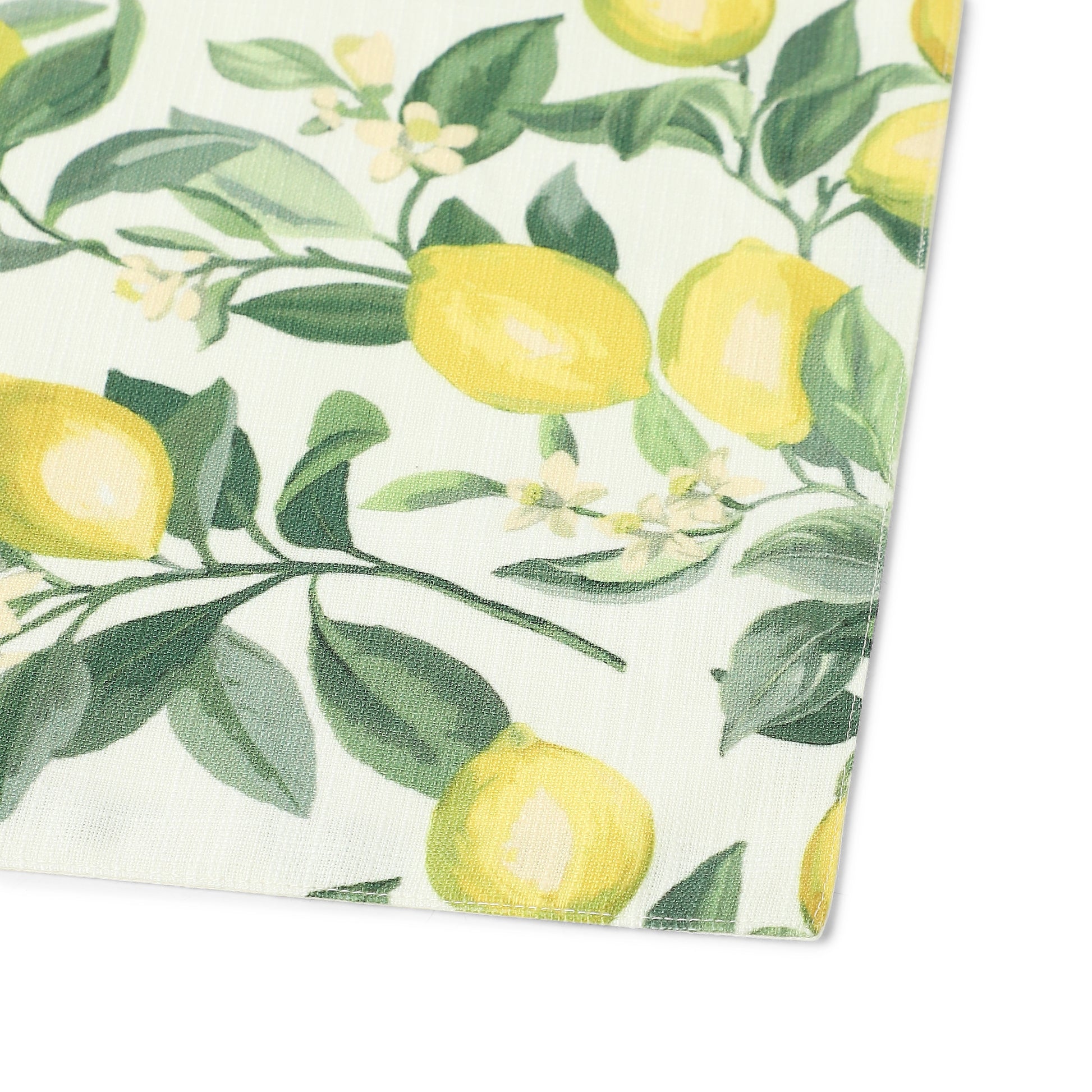 Nonna's Home 100% Polyester Table Placemat Set Lemon Zest / 4 Piece Set