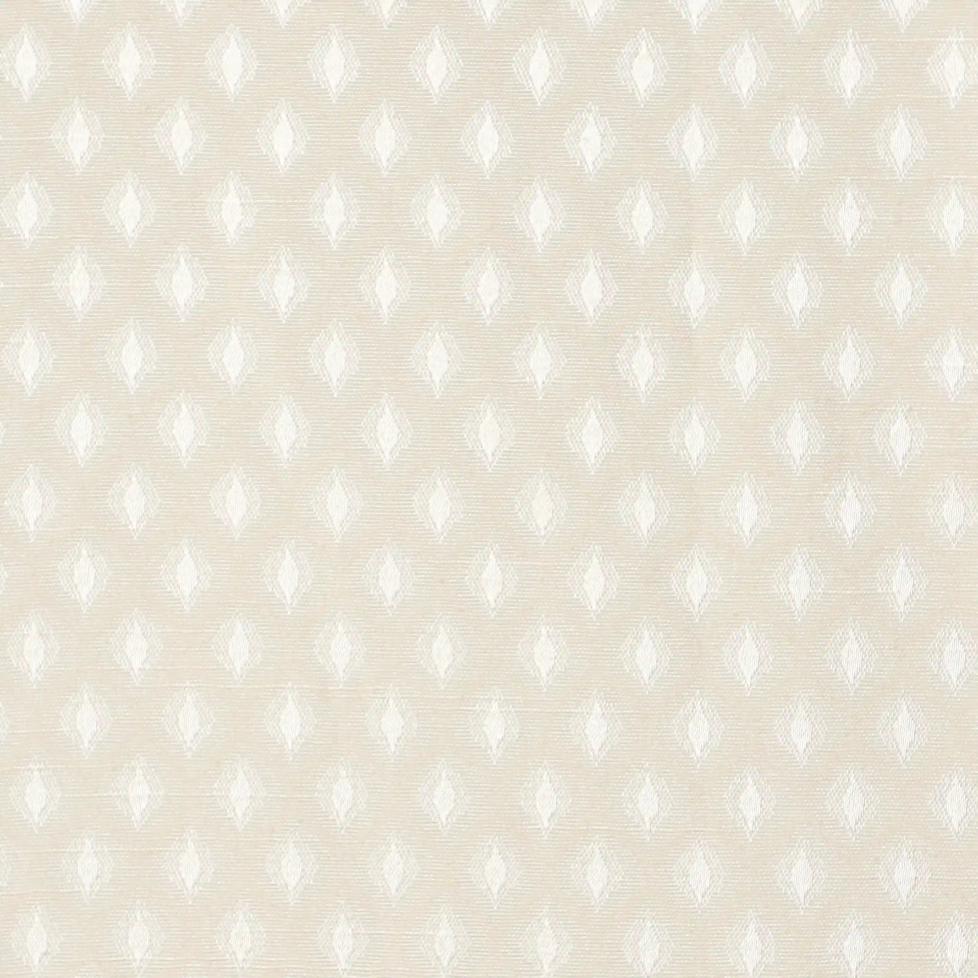 De Jacquard - Classic Set Of 2 Jacquard Readymade Curtains | Ethnic Wave Creamy Dune / Door (7ft X 4.4ft)