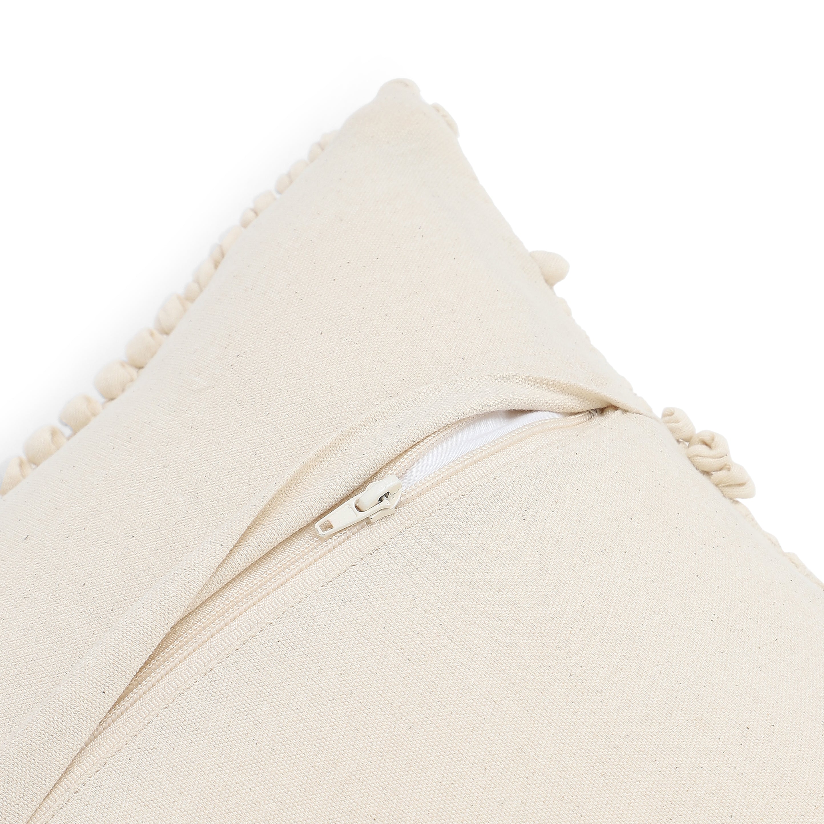 Espricia 100% Cotton Cushion Cover | Ivory