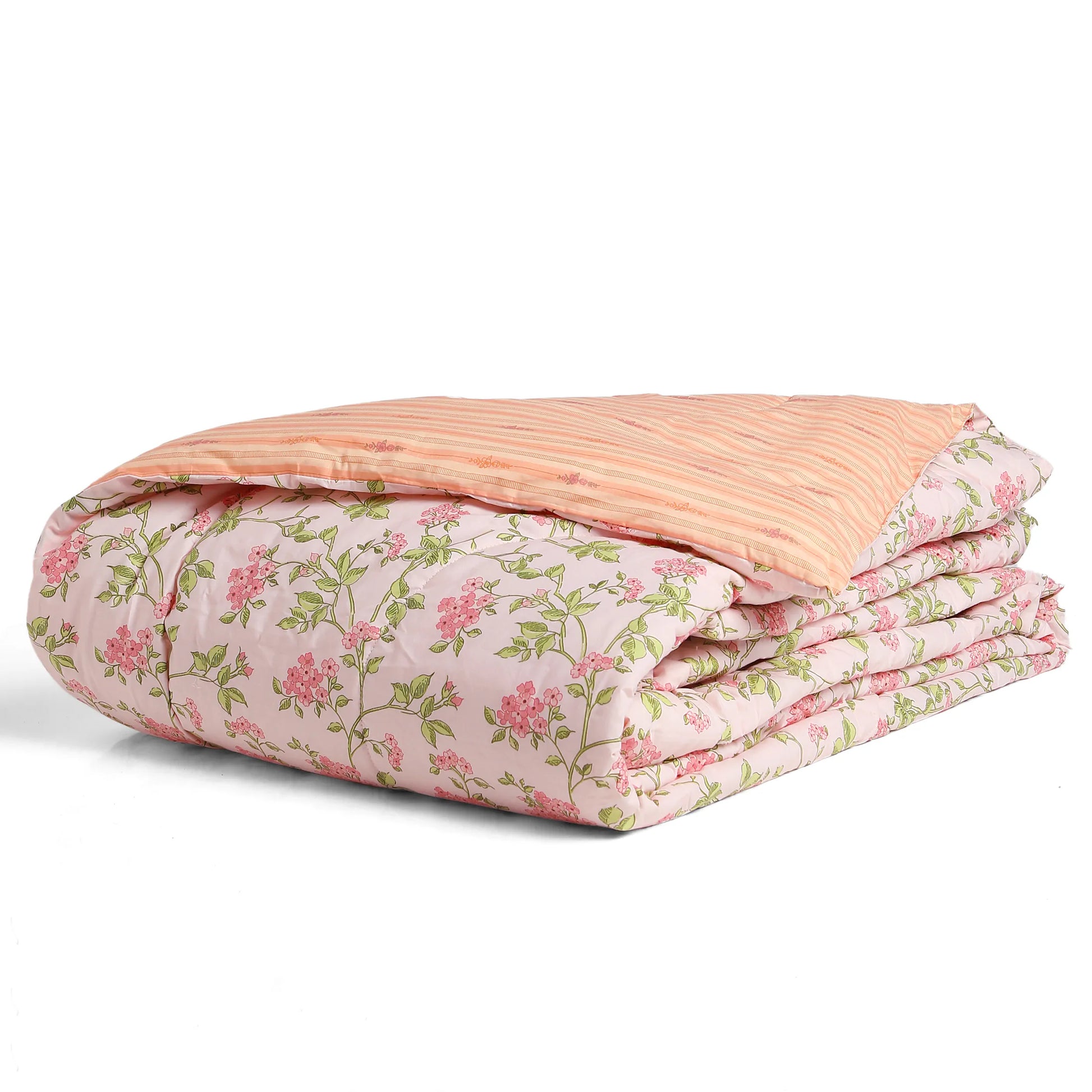 Bloomshire Luxe Printed Comforter-120gsm-Pink Pink / Double