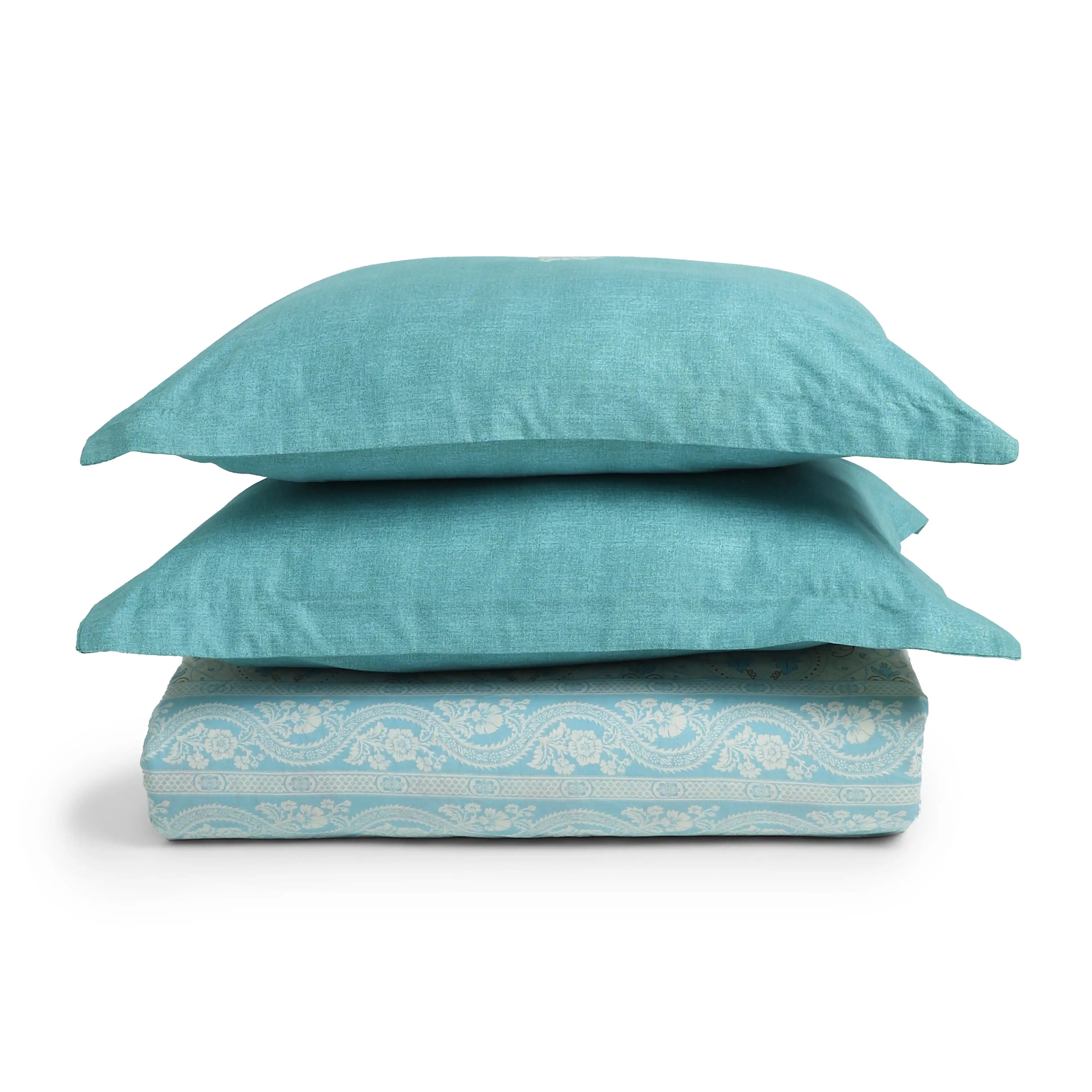 Chippa Lane 100% Cotton Bedsheet Set Light Blue / Super King