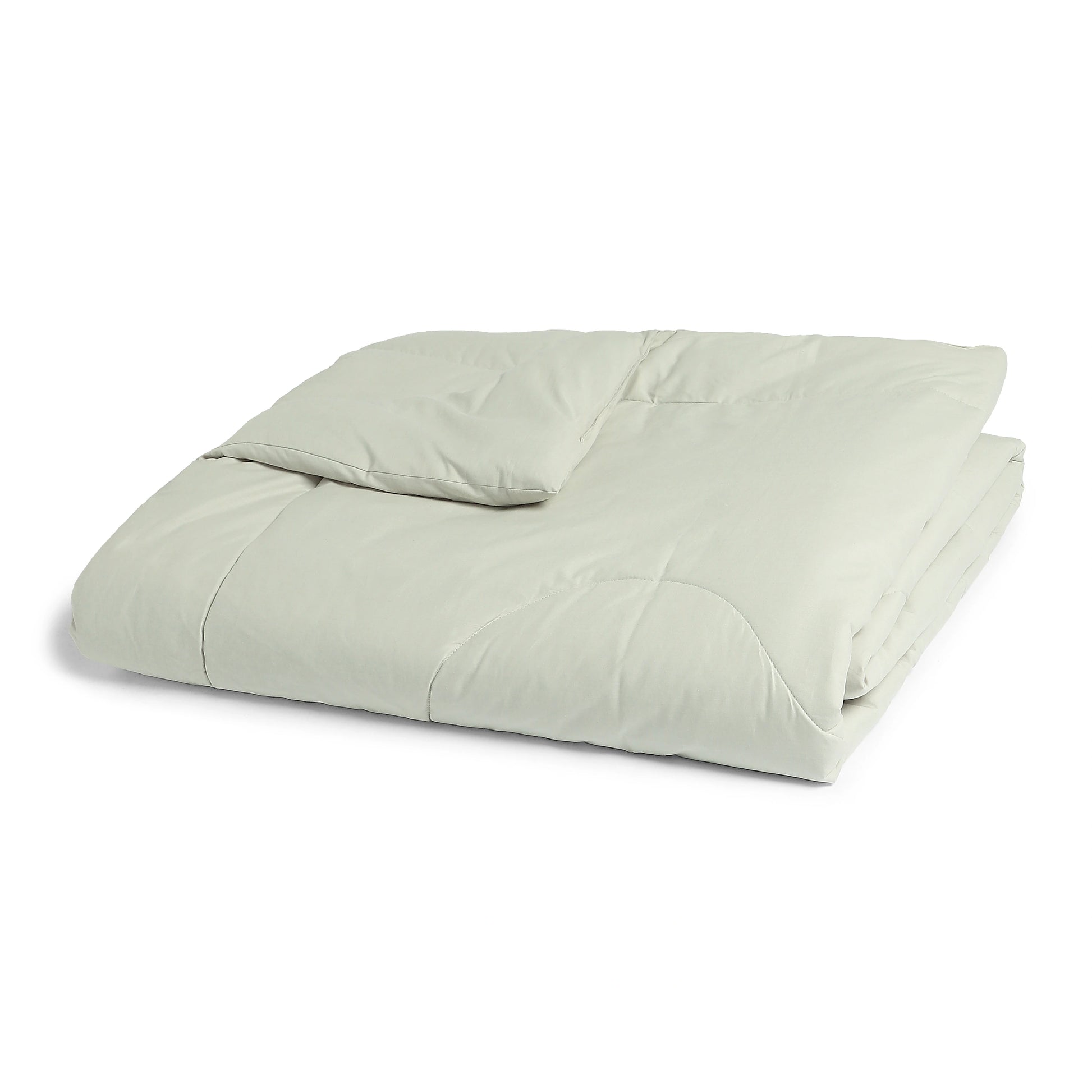 Paleto | Everyday Hues Cotton Solid Dyed 120GSM Comforter-Silver Silver / Single