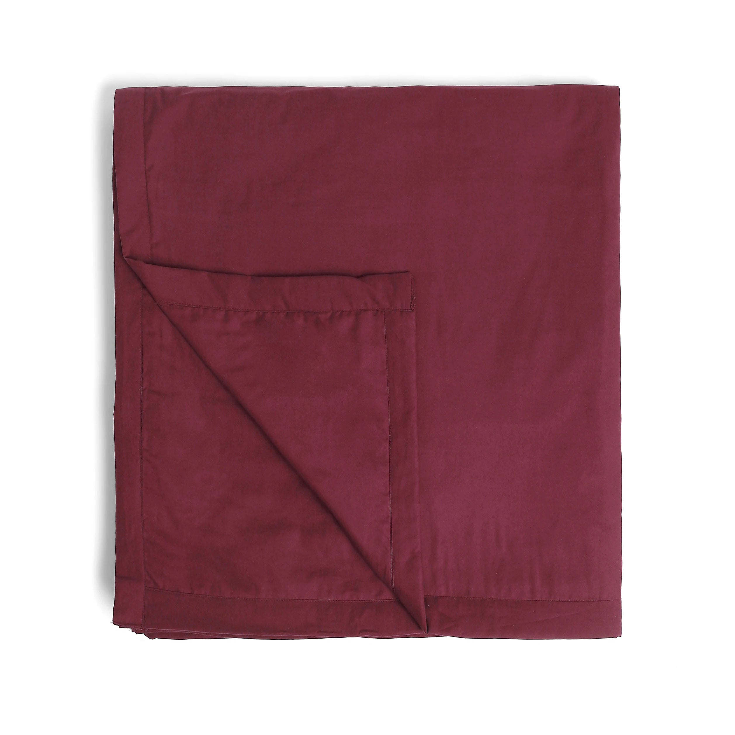 Paleto | Everyday Hues Cotton Solid Dyed Dohar with Super Soft Flannel Layering-Windsor Wine Windsor Wine / Double