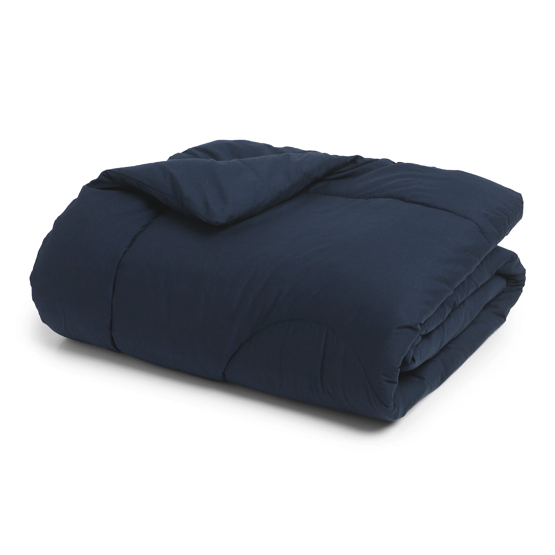 Paleto | Everyday Hues Cotton Solid Dyed 120GSM Comforter-Navy Navy / Double