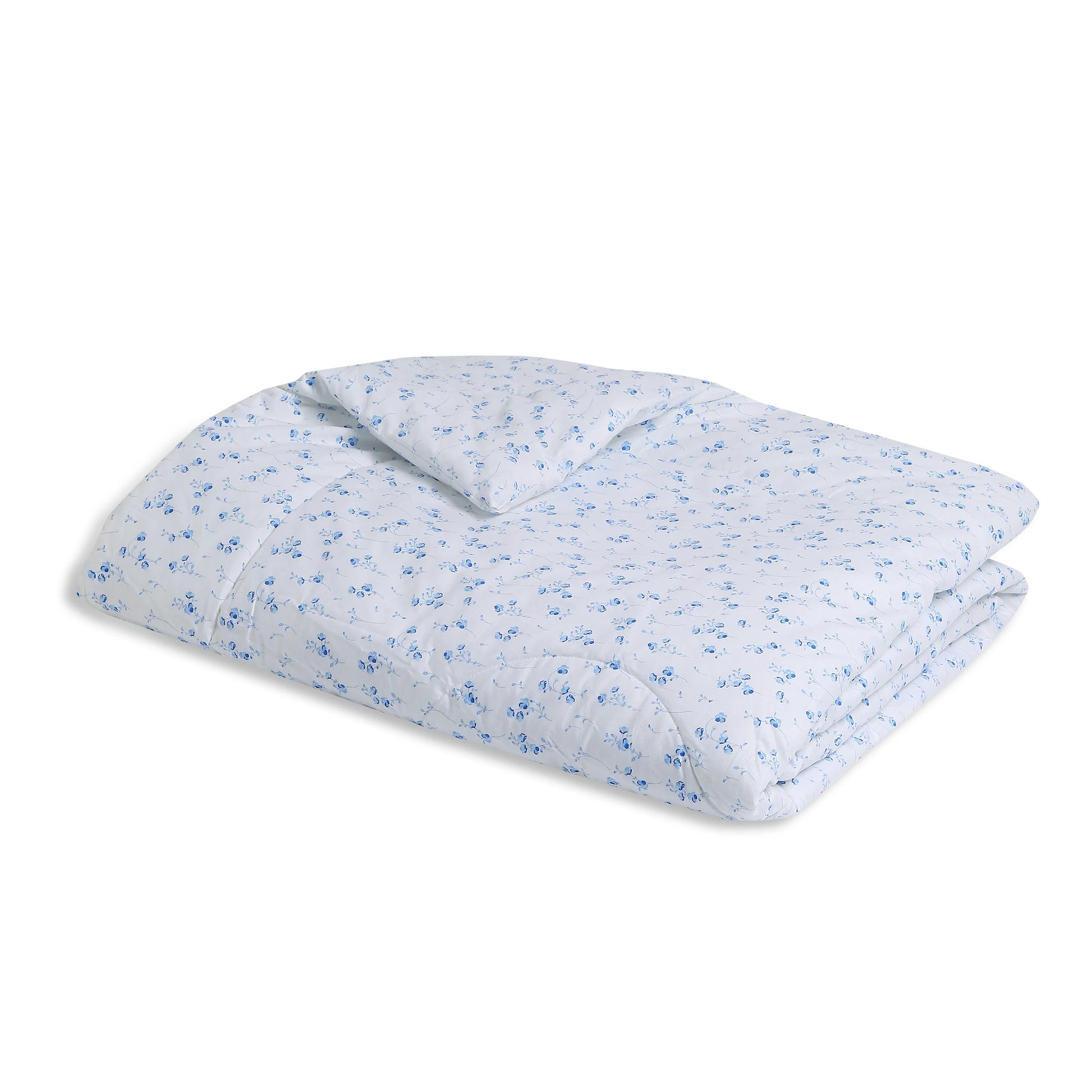 Bloomshire Classic | Everyday Charm Printed 120GSM Reversible Comforter-Ocean Blue Ocean Blue / Single