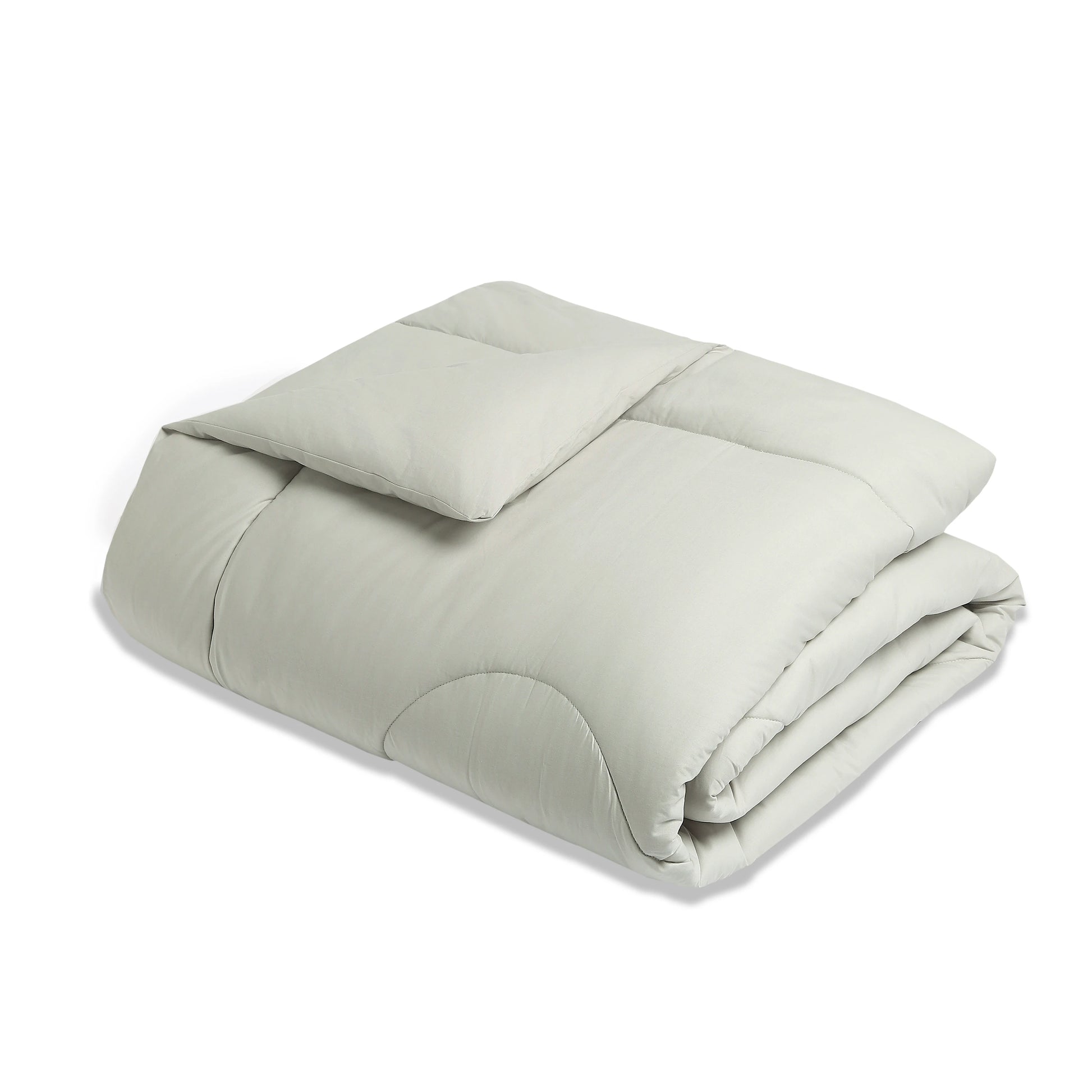 Paleto | Everyday Hues Cotton Solid Dyed 240GSM Comforter for Extra Warmth-Silver Silver / Double