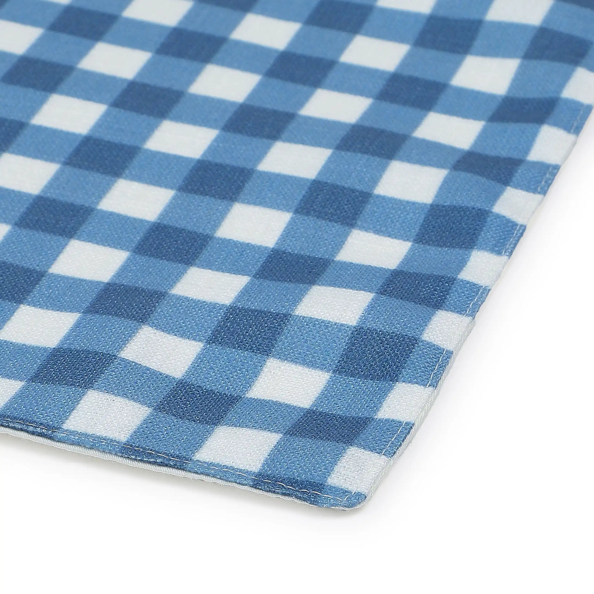 Nonna's Home 100% Polyester Table Placemat Set Big Blueberry Gingham / 4 Piece Set